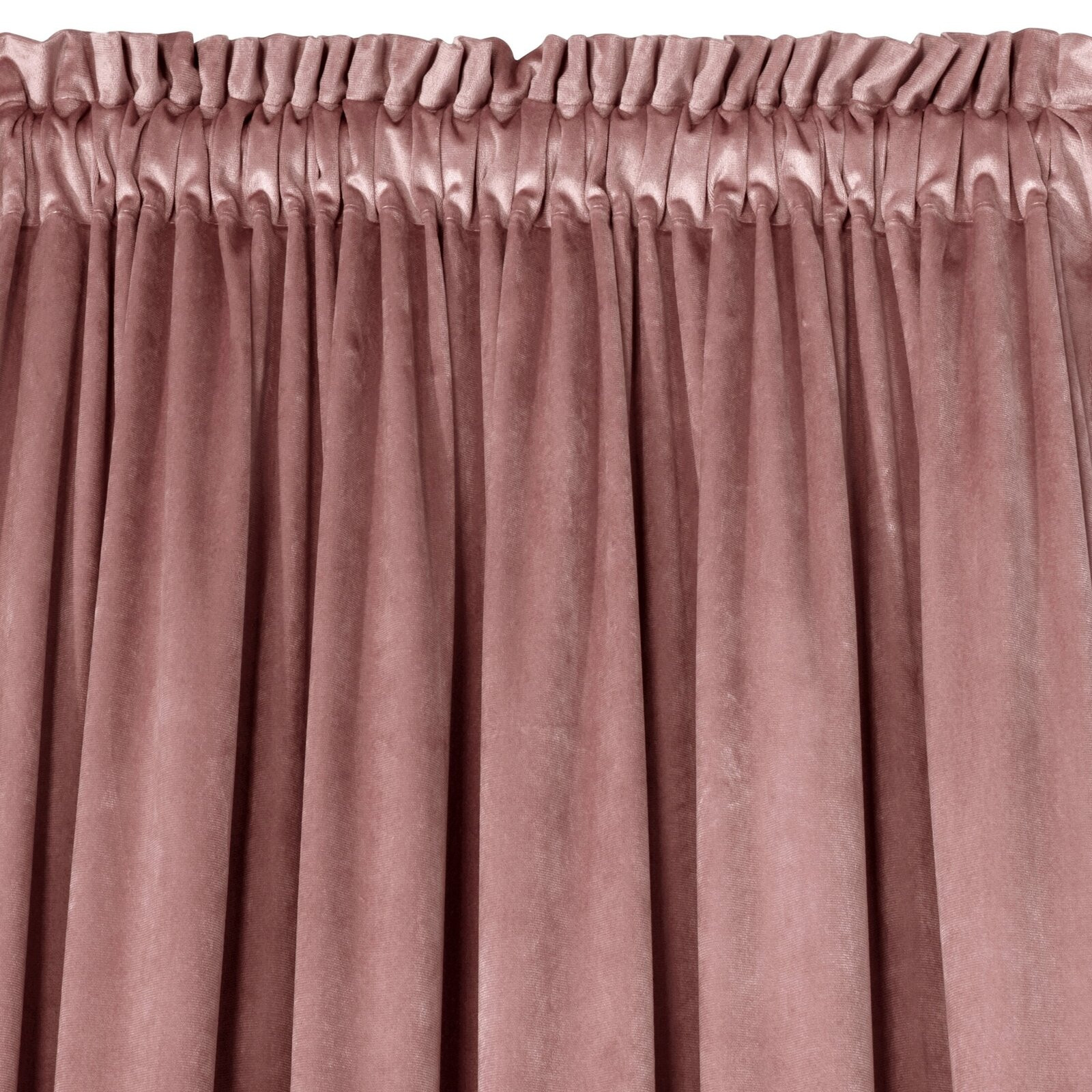 Hotový závěs D91 ROSA tmavě růžový - na pásce