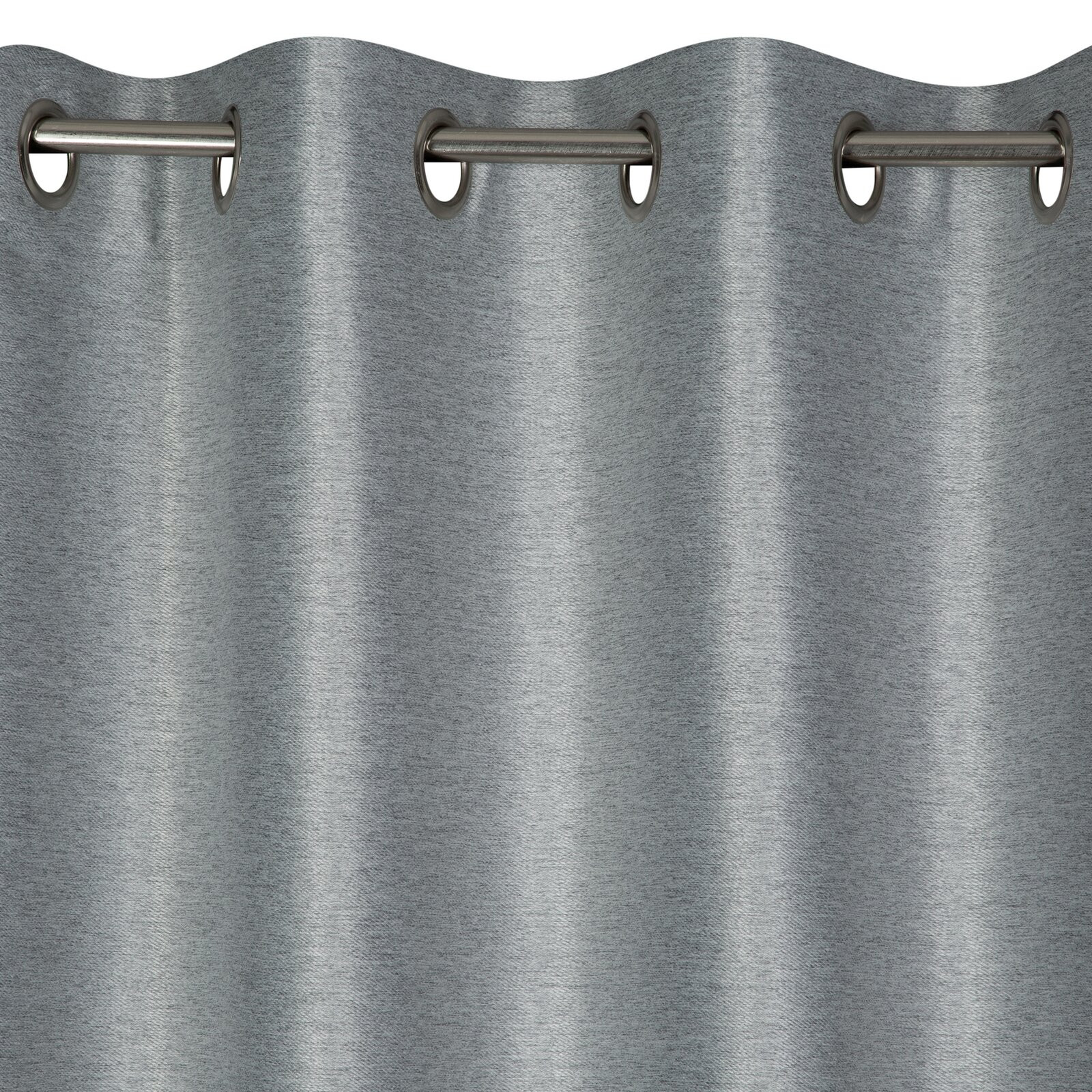 Hotový závěs DINO stříbrný - na průchodkách