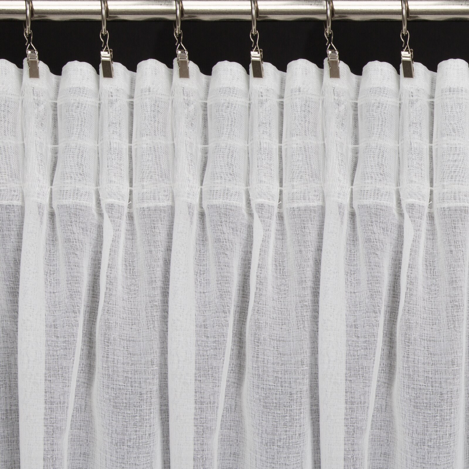 Hotový závěs DOLLY bílý - na pásce