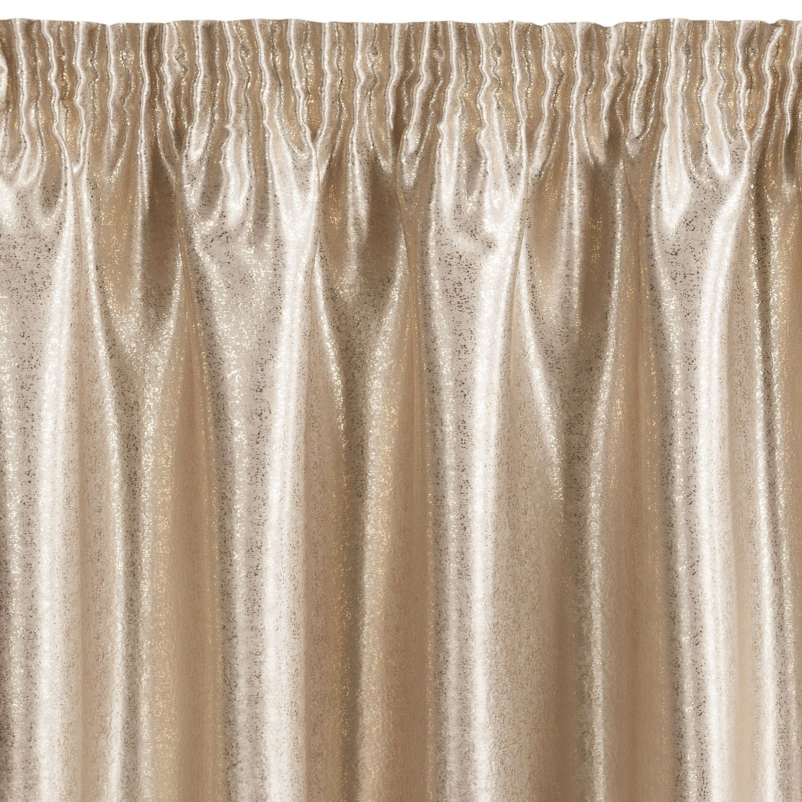 Hotový závěs EBRU béžový - na pásce