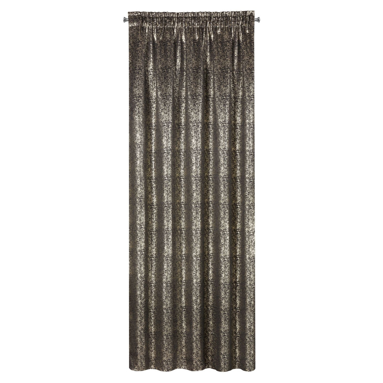 Hotový závěs EBRU černý - na pásce