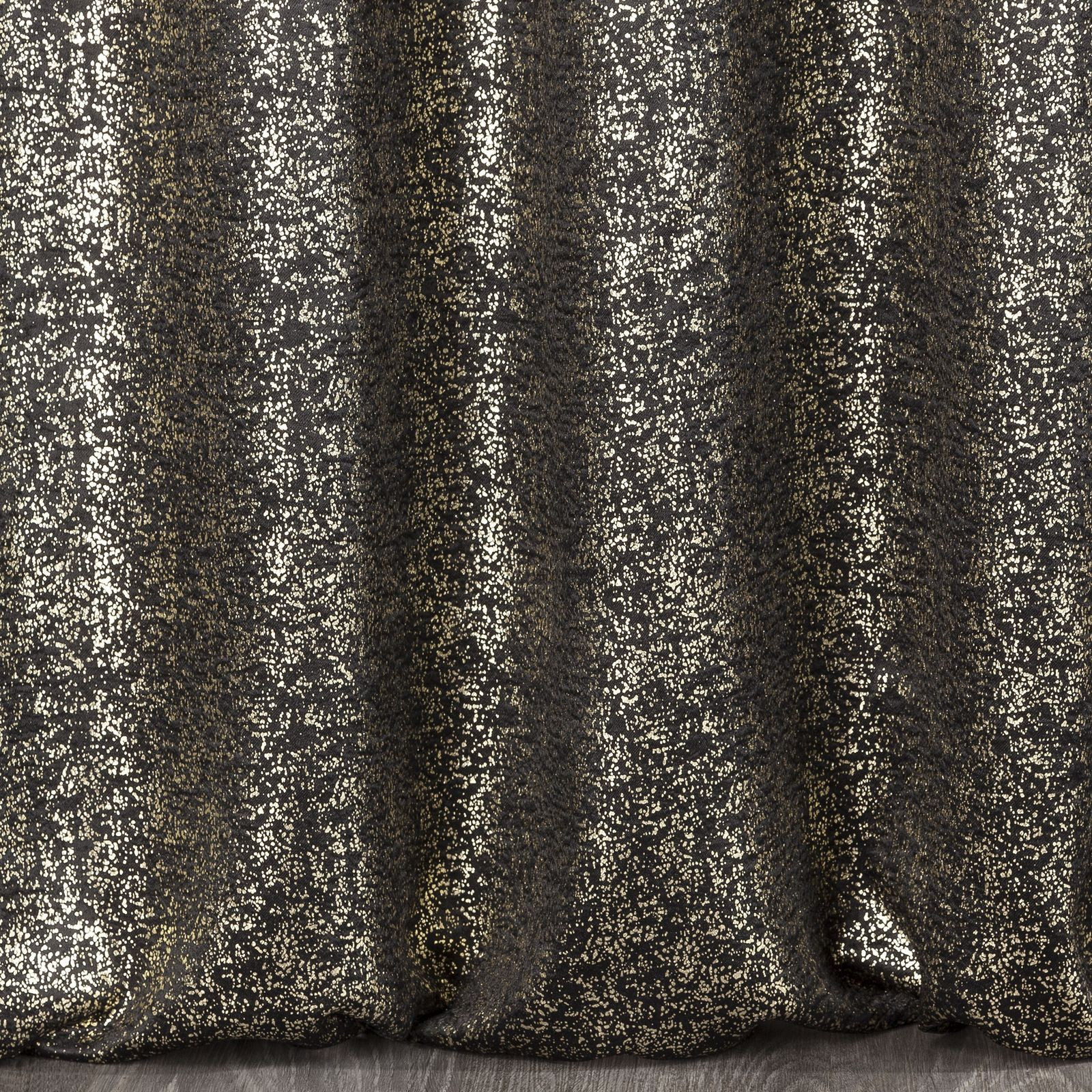 Hotový závěs EBRU černý - na pásce