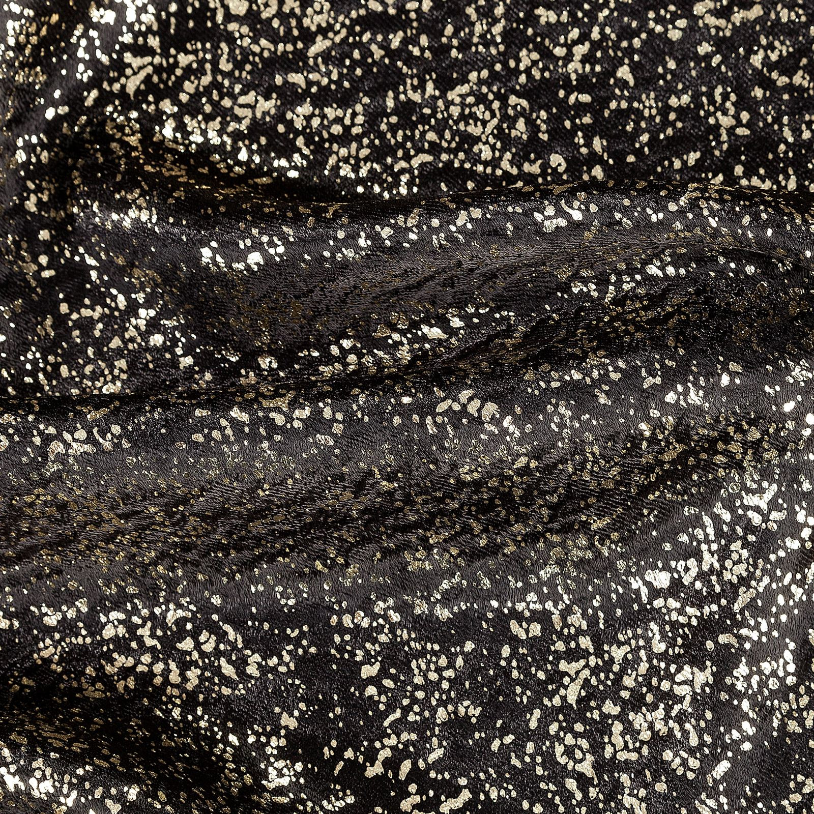 Hotový závěs EBRU černý - na pásce