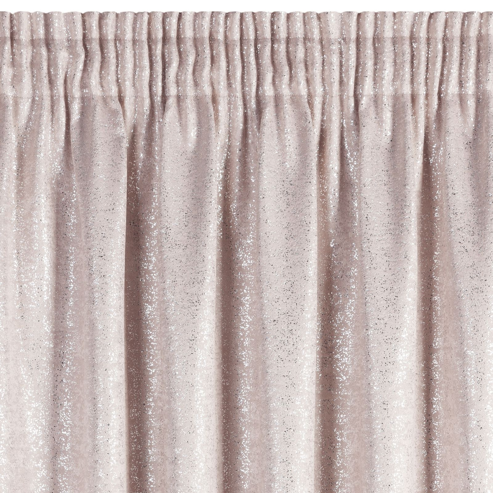 Hotový závěs EBRU růžový - na pásce