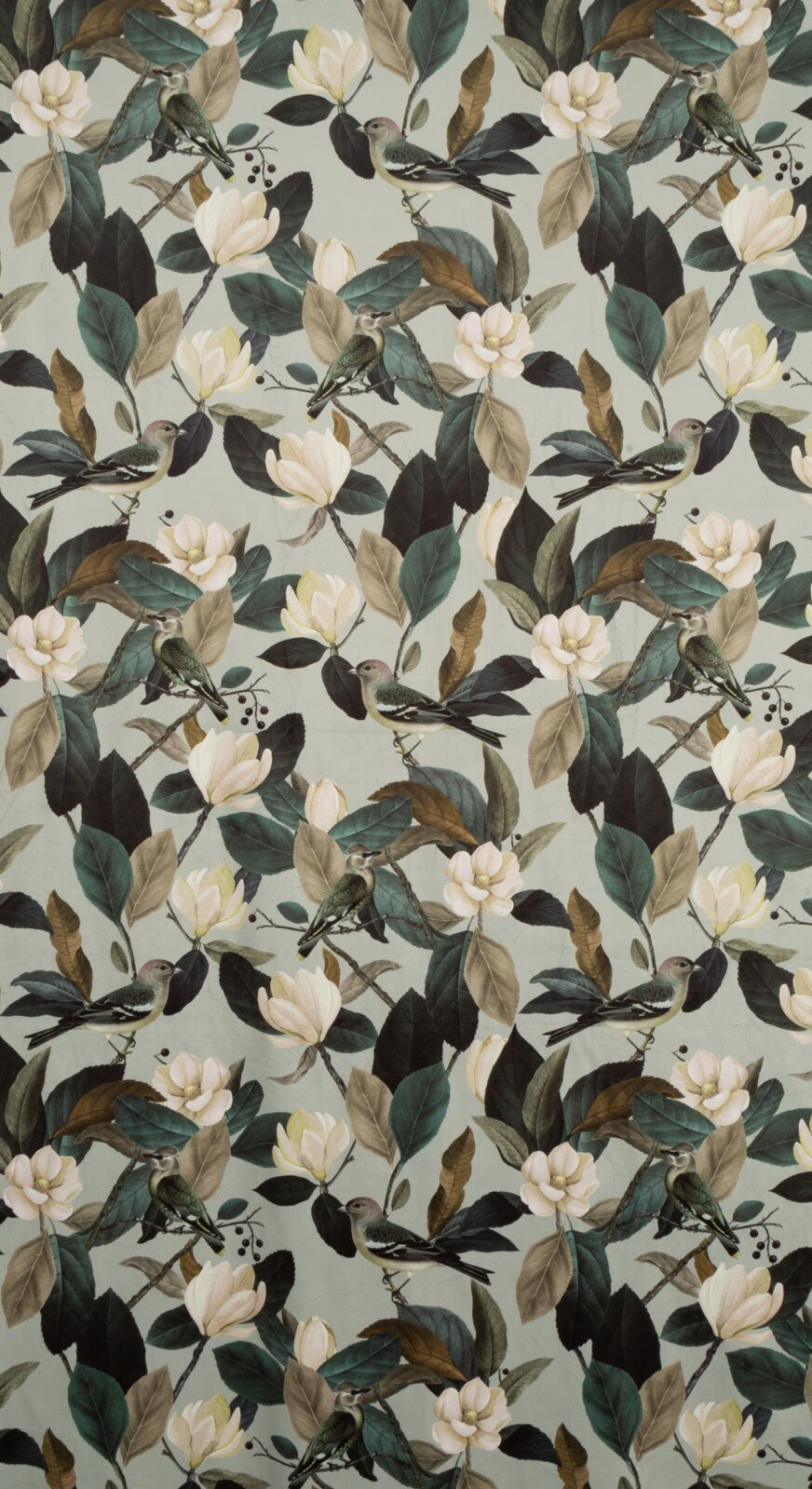 Hotový závěs ELENI olivový - na průchodkách