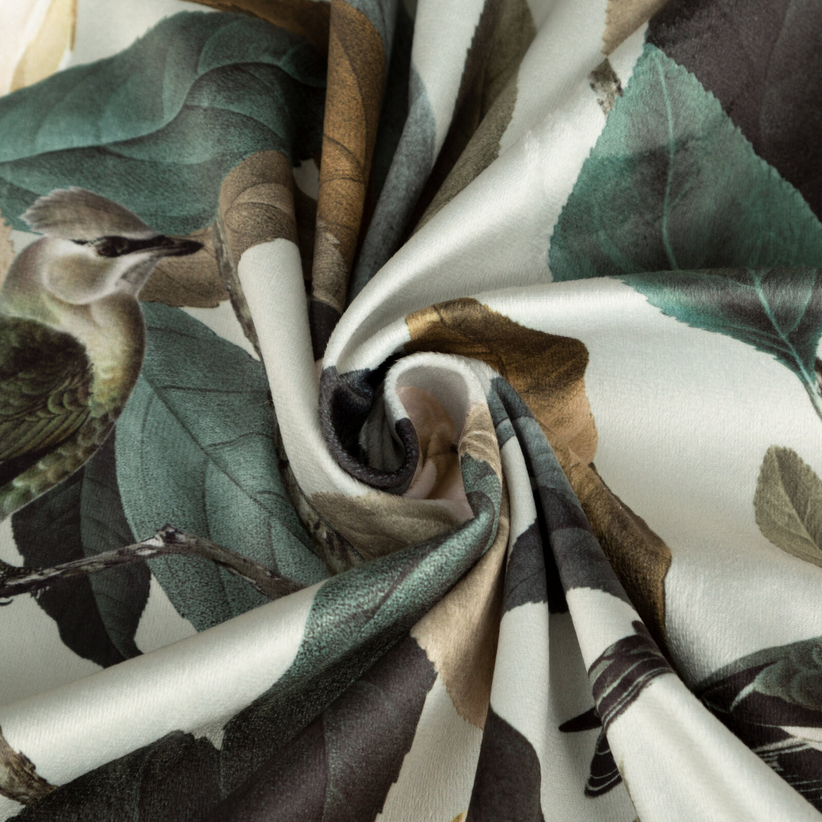 Hotový závěs ELENI olivový - na průchodkách