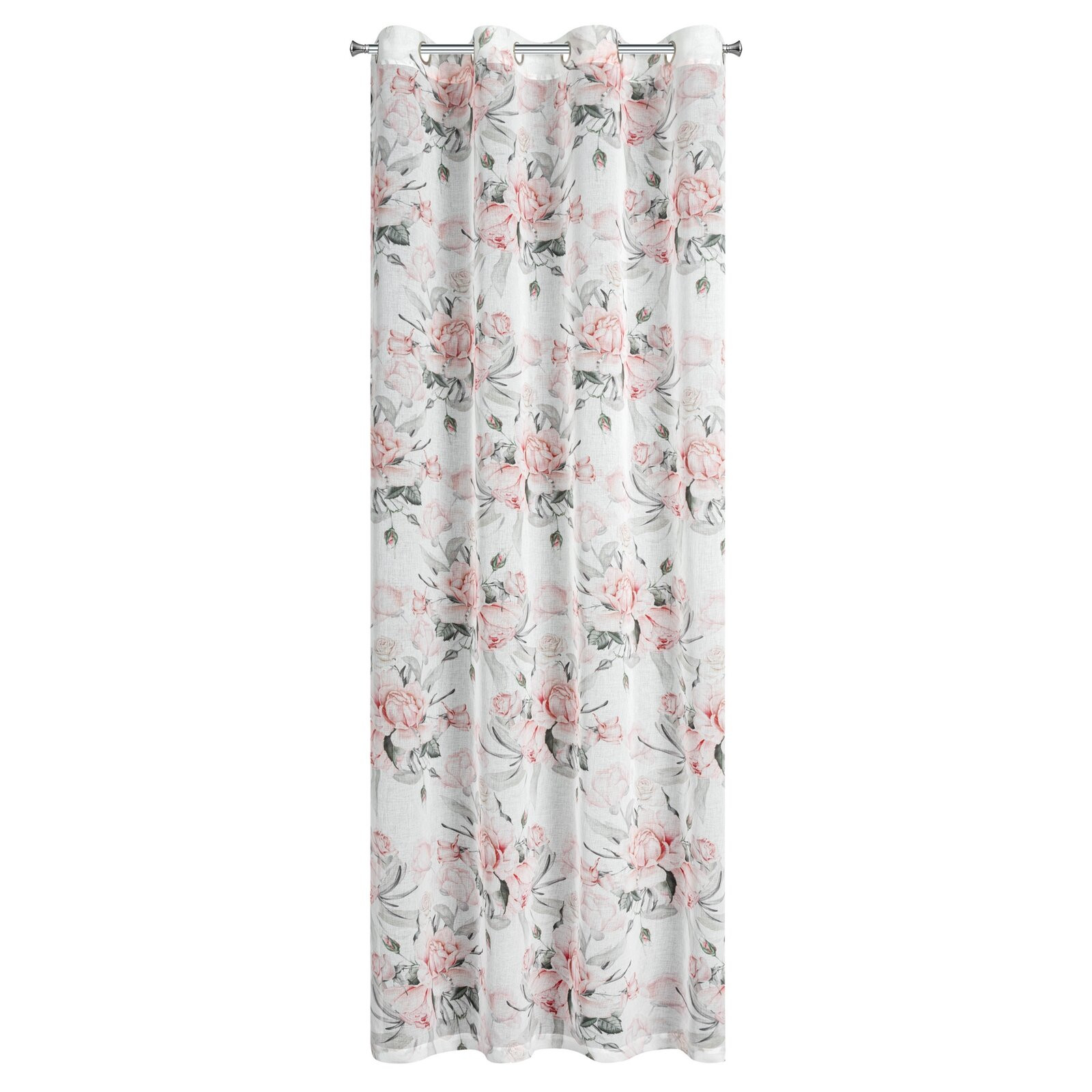 Hotový závěs ELLIE bílý - na průchodkách