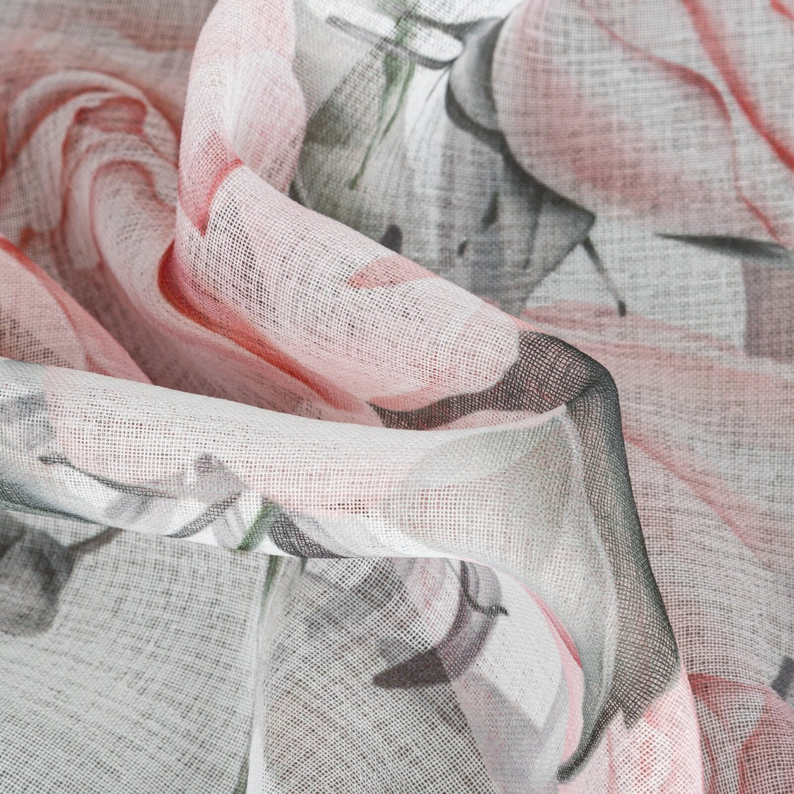 Hotový závěs ELLIE bílý - na průchodkách