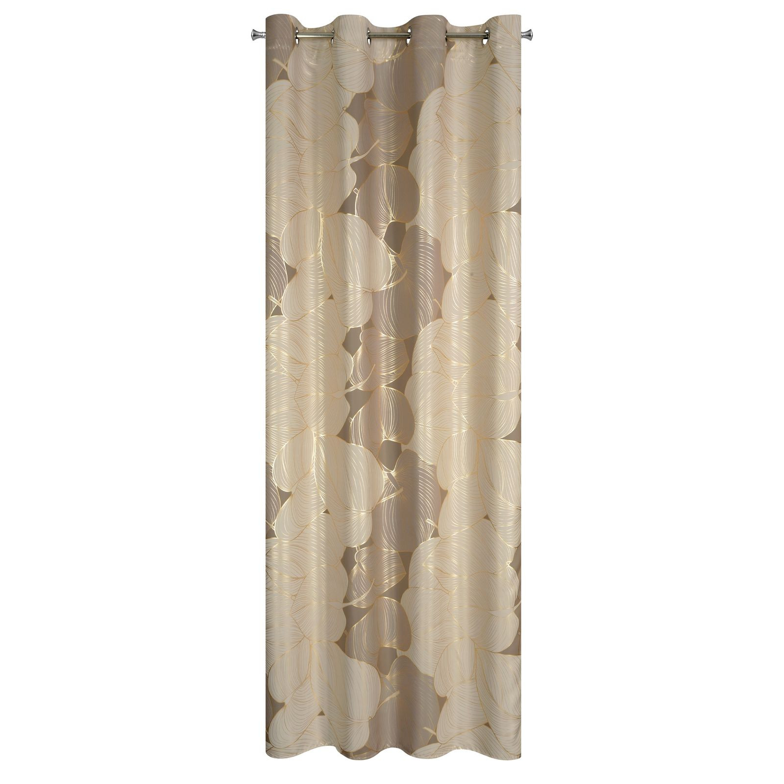 Hotový závěs FREZJA béžový - na průchodkách