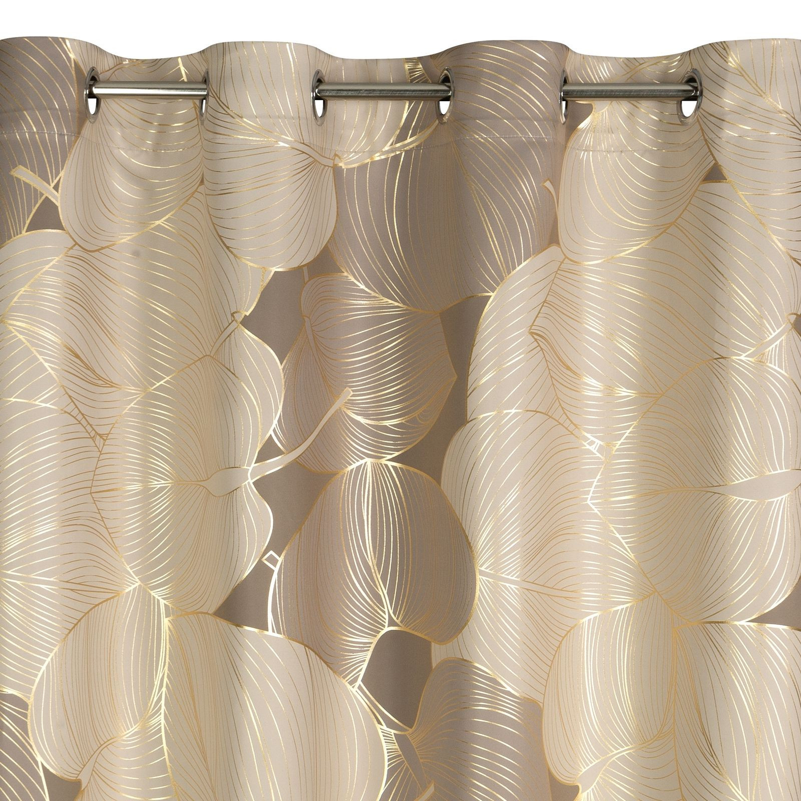 Hotový závěs FREZJA béžový - na průchodkách