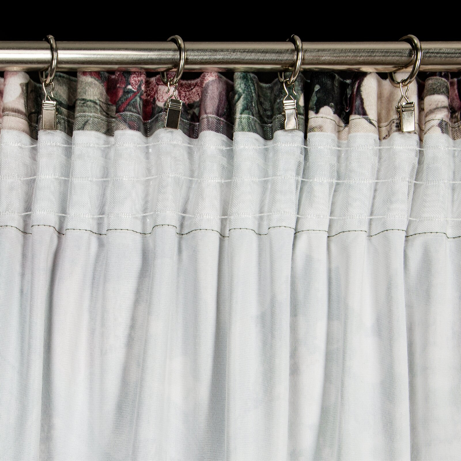 Hotový závěs GLORY zelený - na pásce