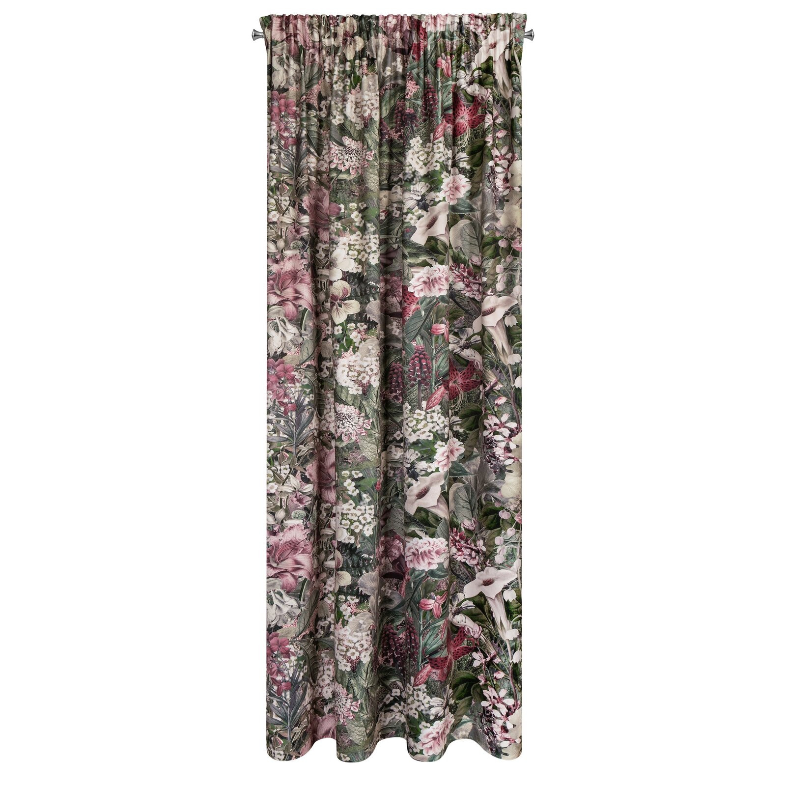 Hotový závěs GLORY zelený - na pásce