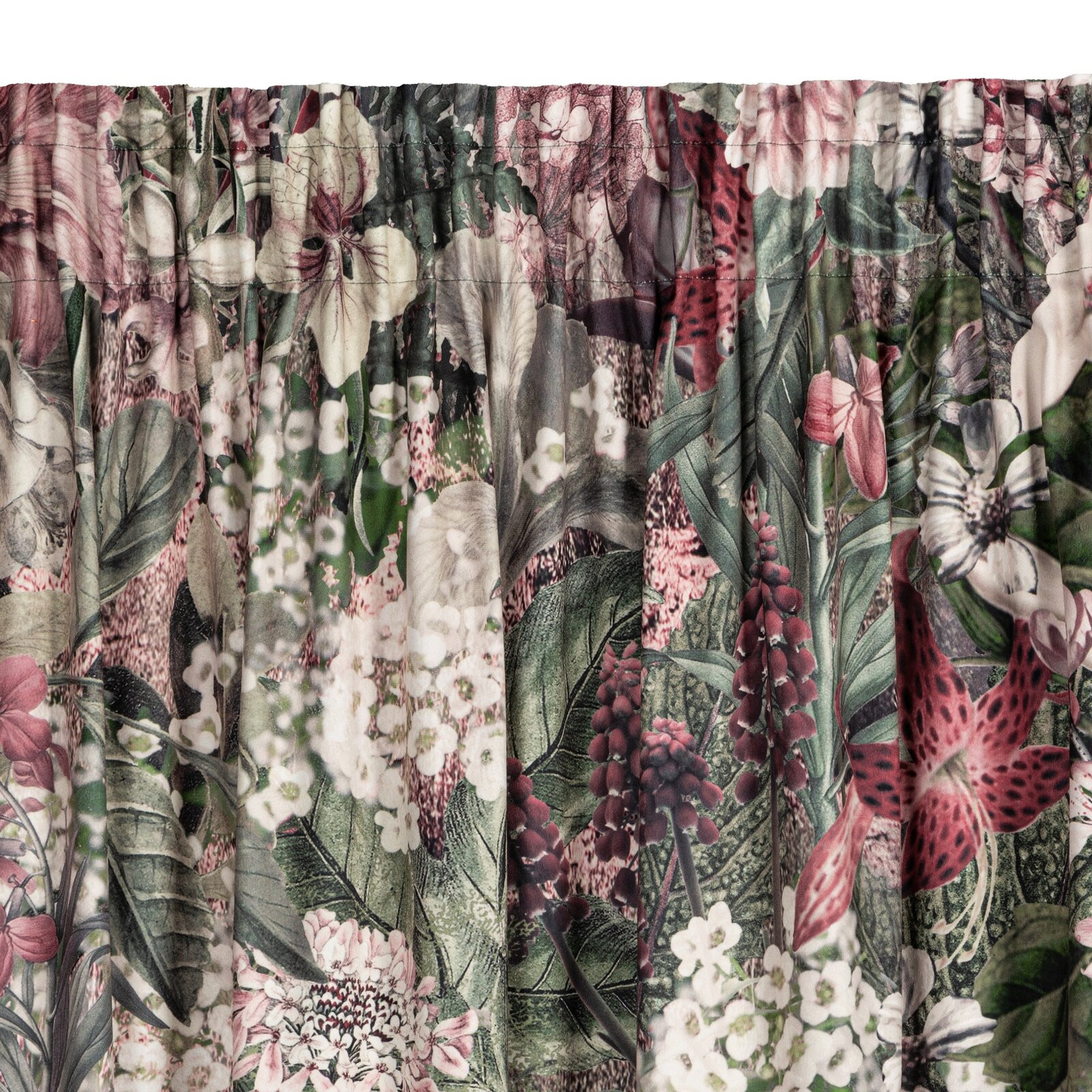 Hotový závěs GLORY zelený - na pásce