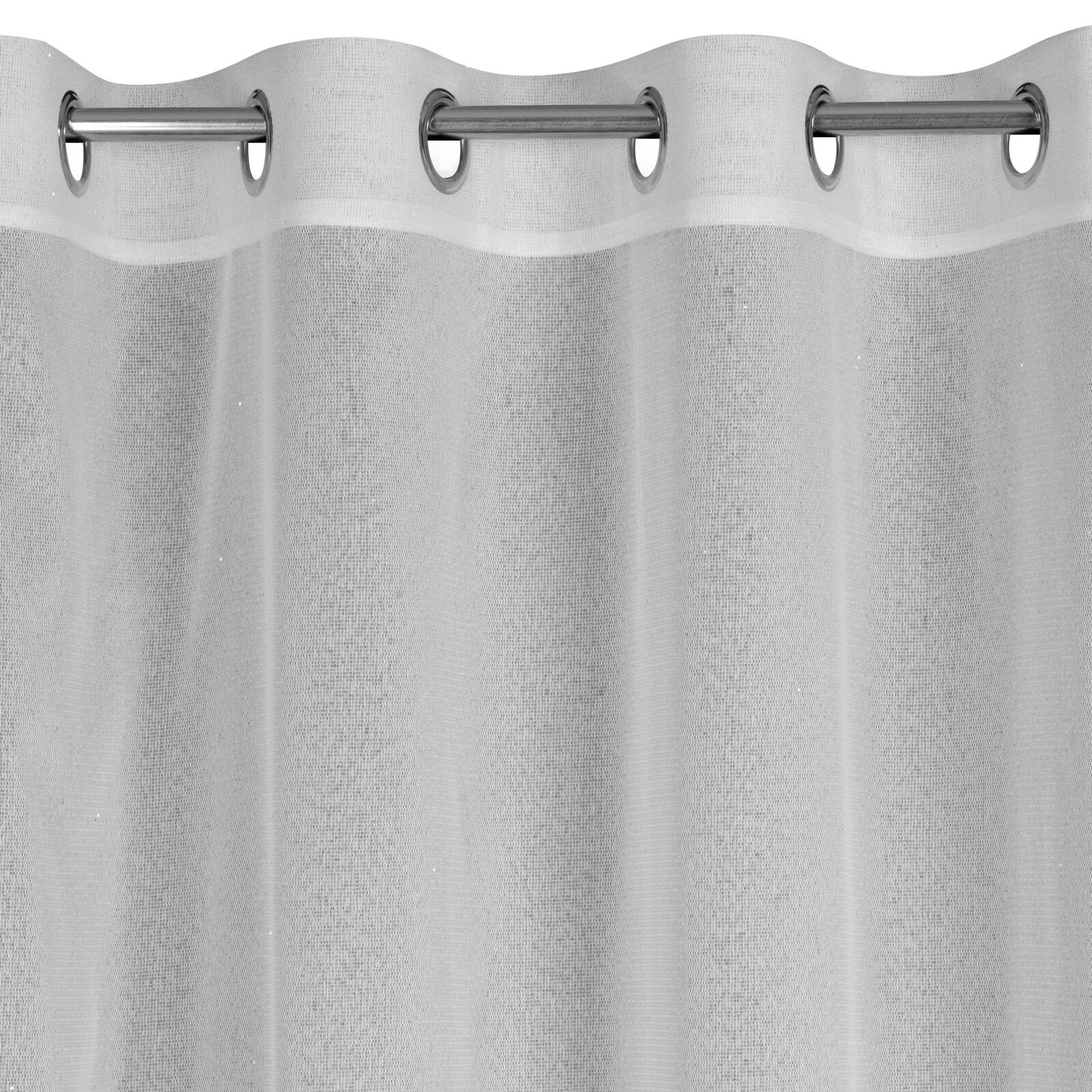 Hotový závěs KEJTI bílý - na průchodkách