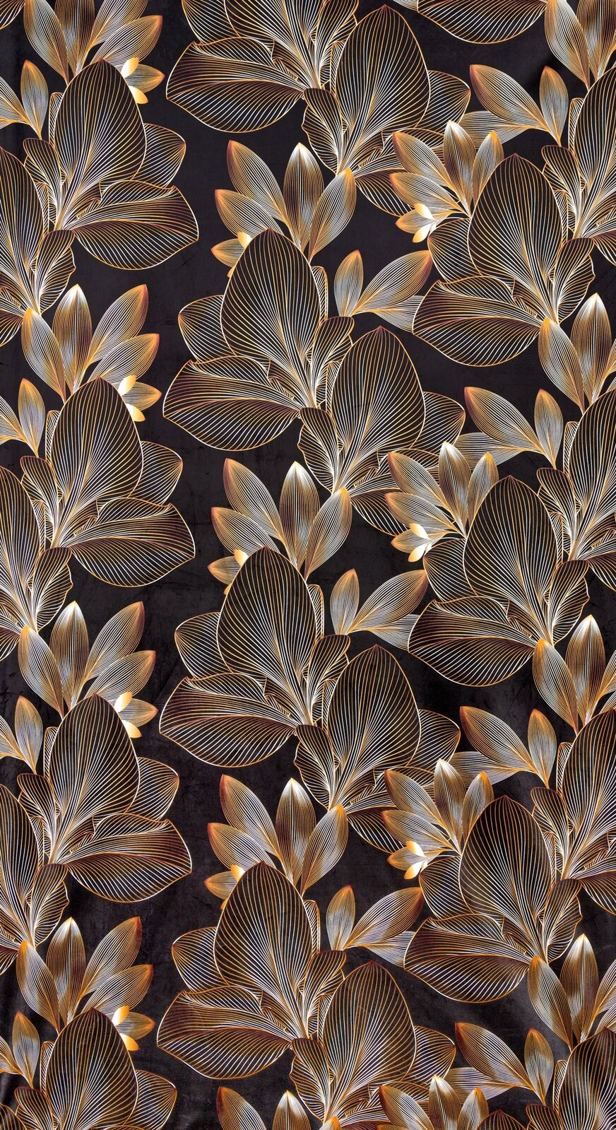 Hotový závěs LARISA černý - na pásce