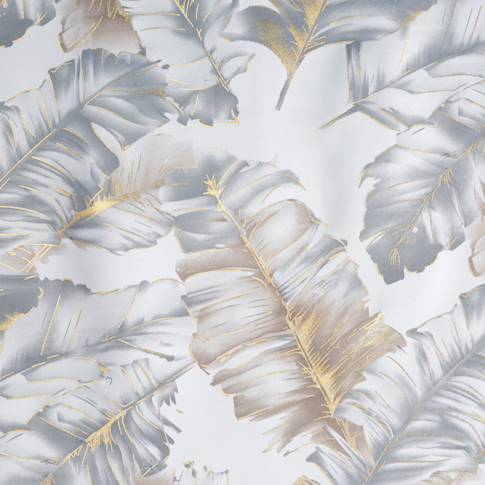 Hotový závěs LAYLA 3 stříbrný / šampaňské - na průchodkách