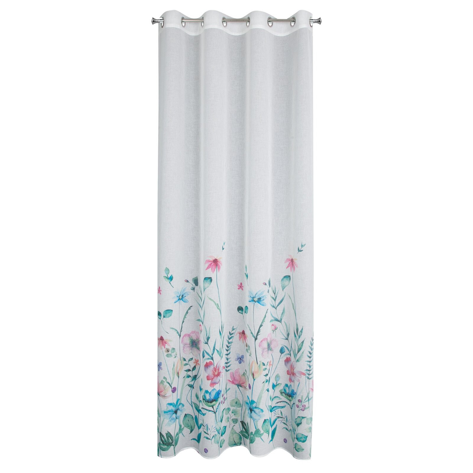 Hotový závěs LILIAN bílý - na průchodkách