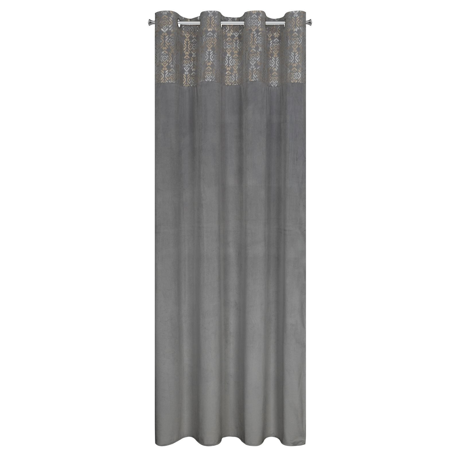 Hotový závěs LIZA ocelový - na průchodkách