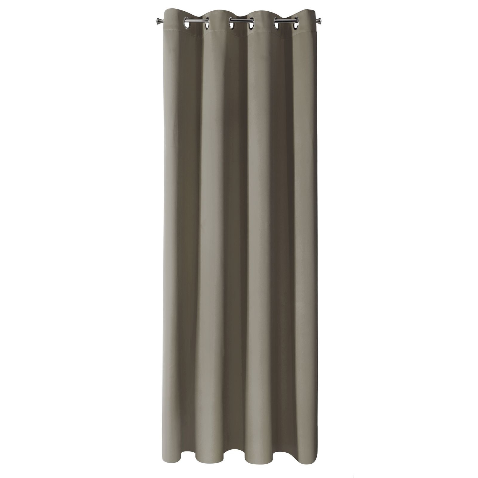 Hotový závěs LOGAN tmavě béžový - na průchodkách