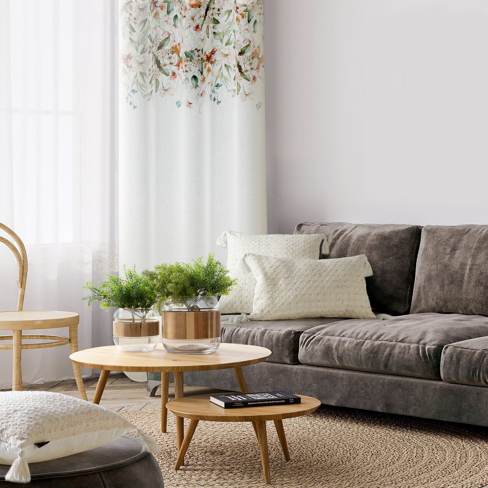 Hotový závěs LORA - na průchodkách