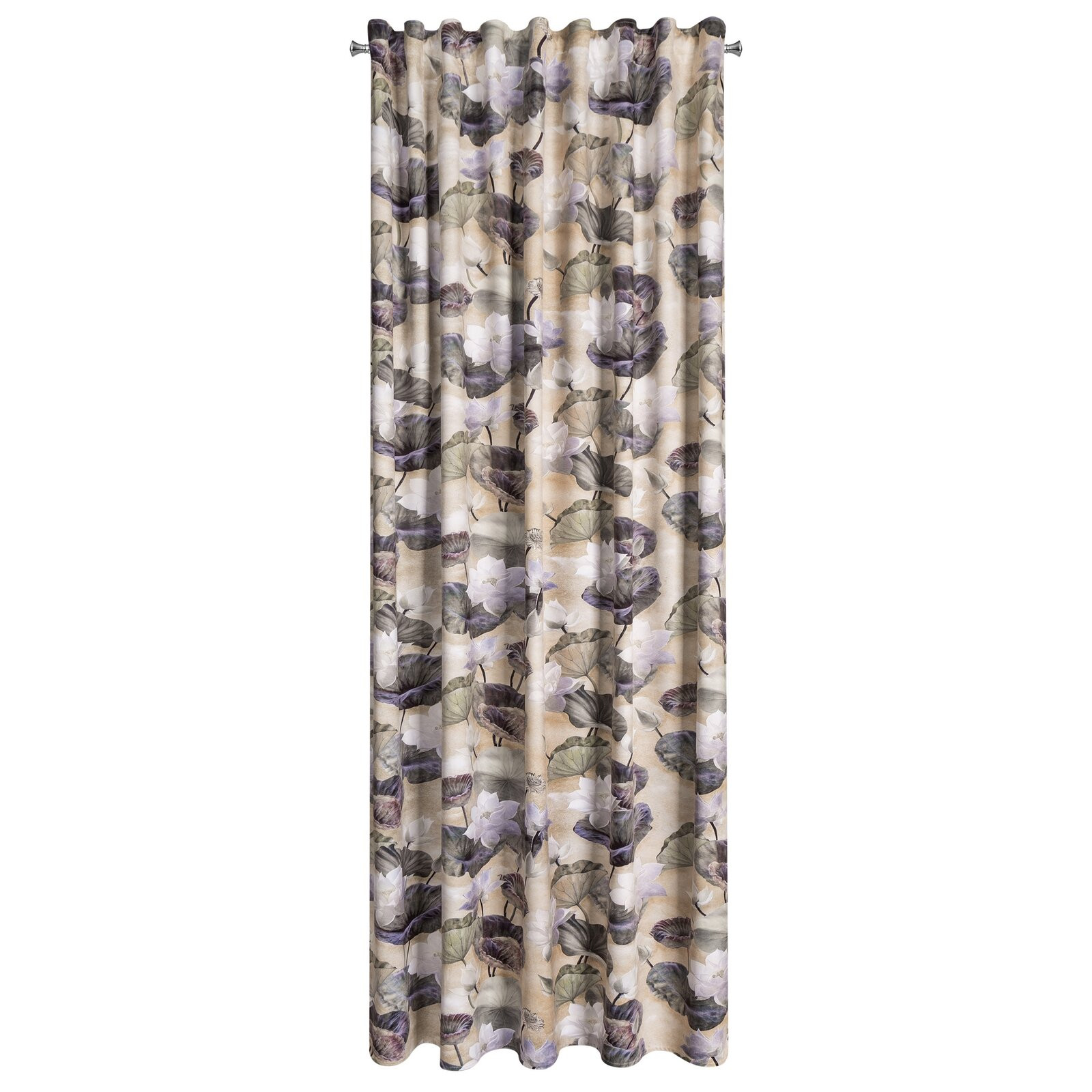 Hotový závěs LOTOS béžový - na pásce