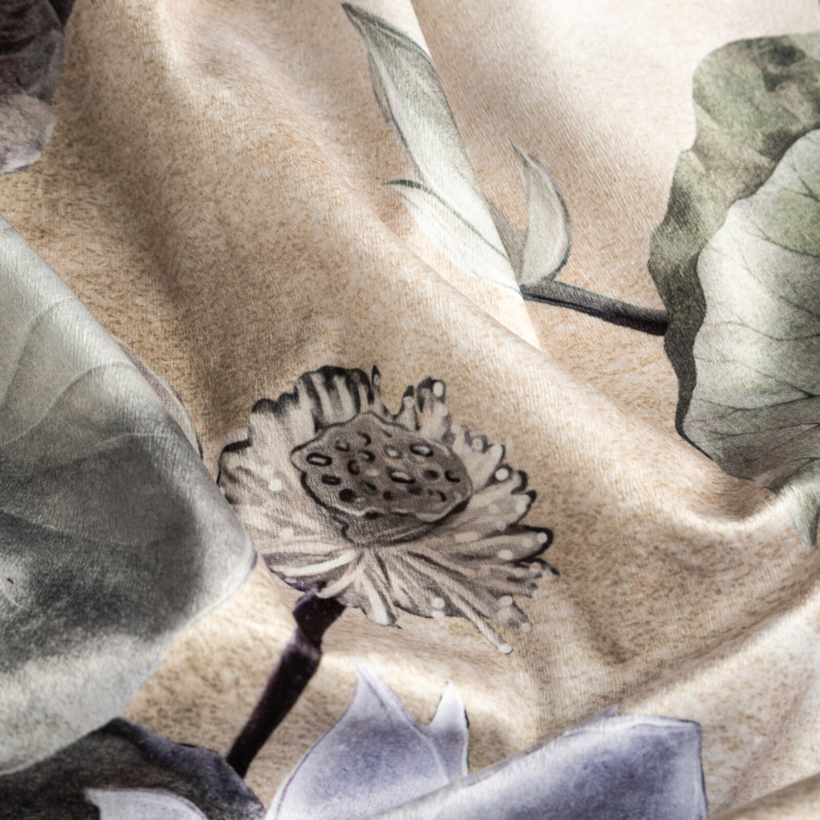 Hotový závěs LOTOS béžový - na pásce