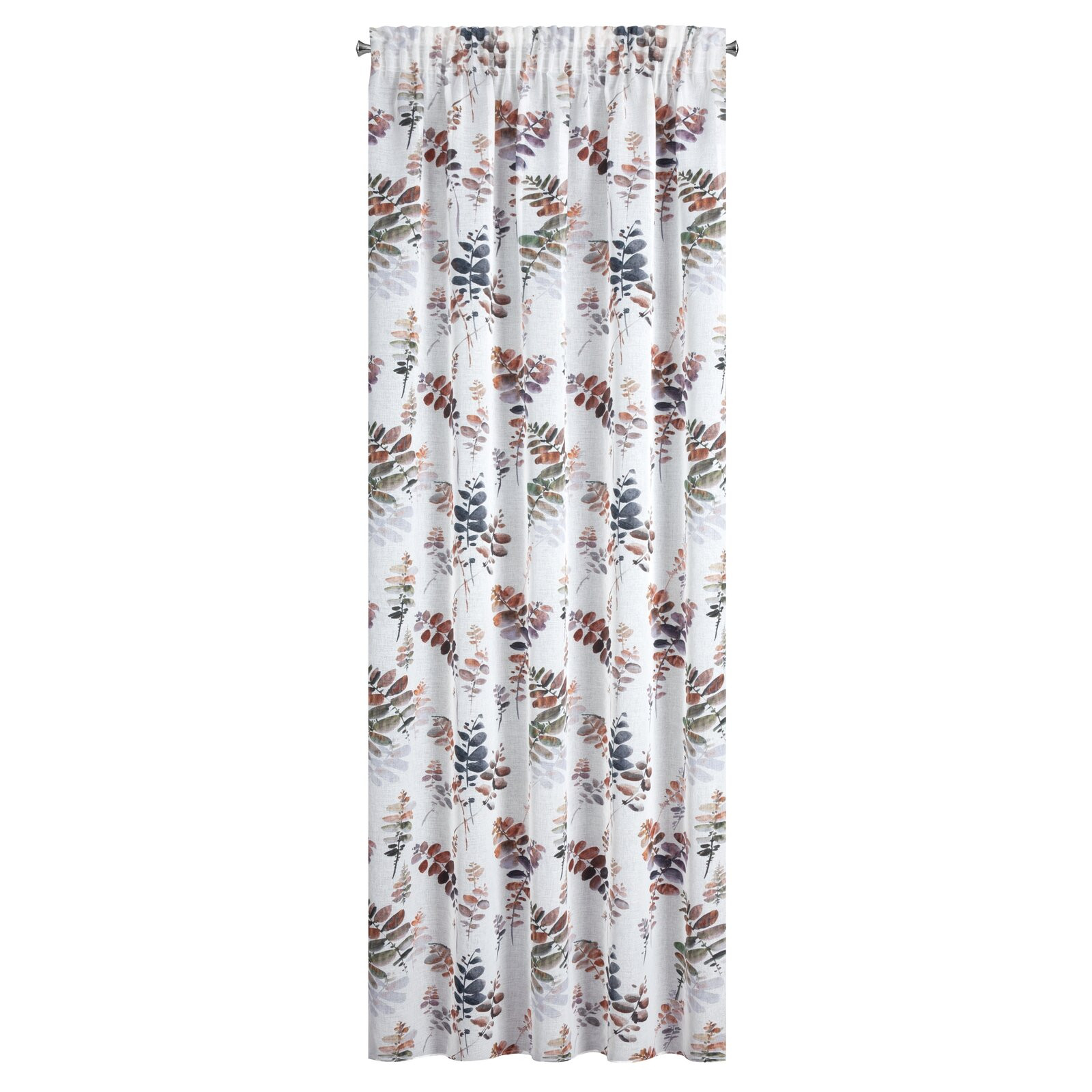 Hotový závěs MARINA ocelový - na pásce