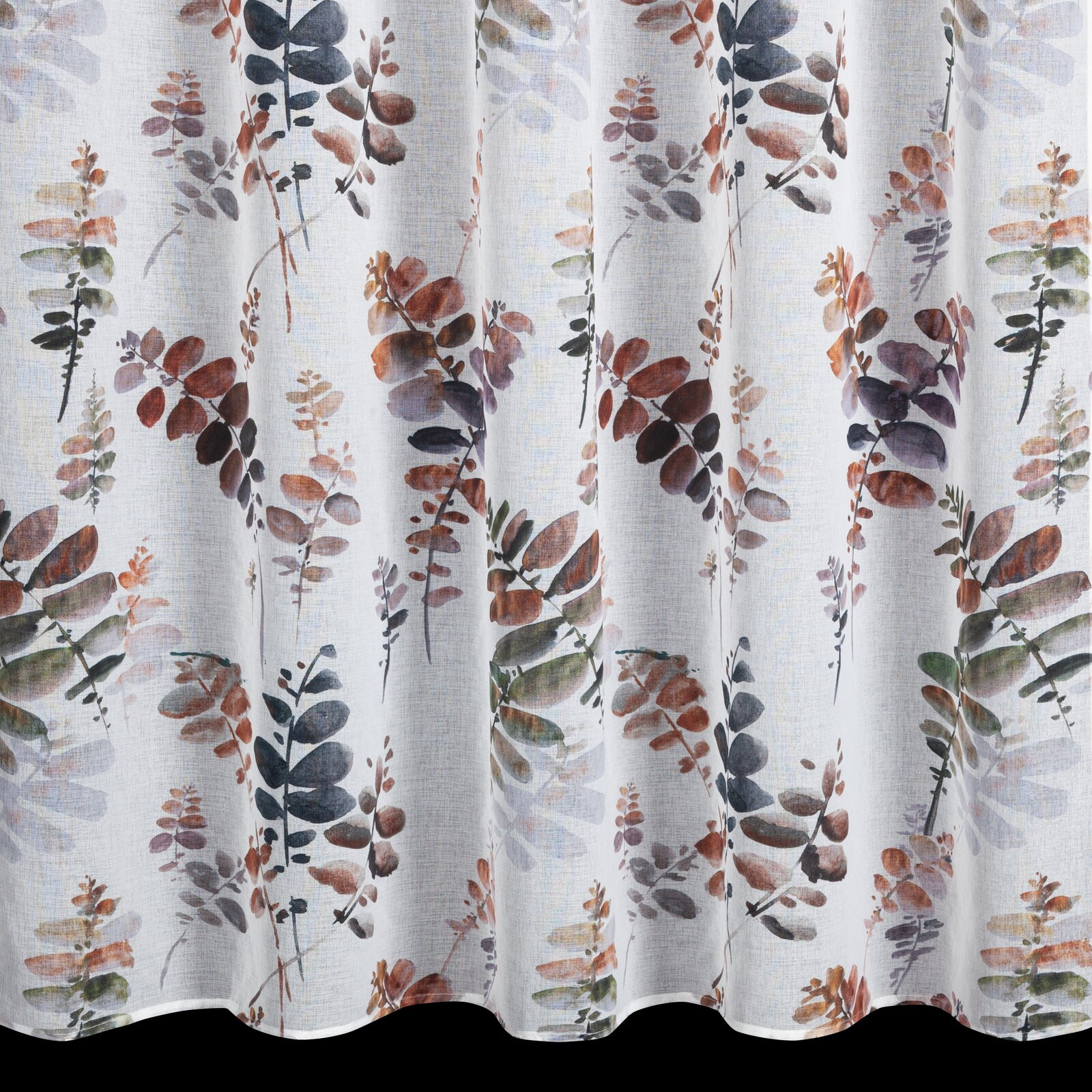 Hotový závěs MARINA ocelový - na pásce