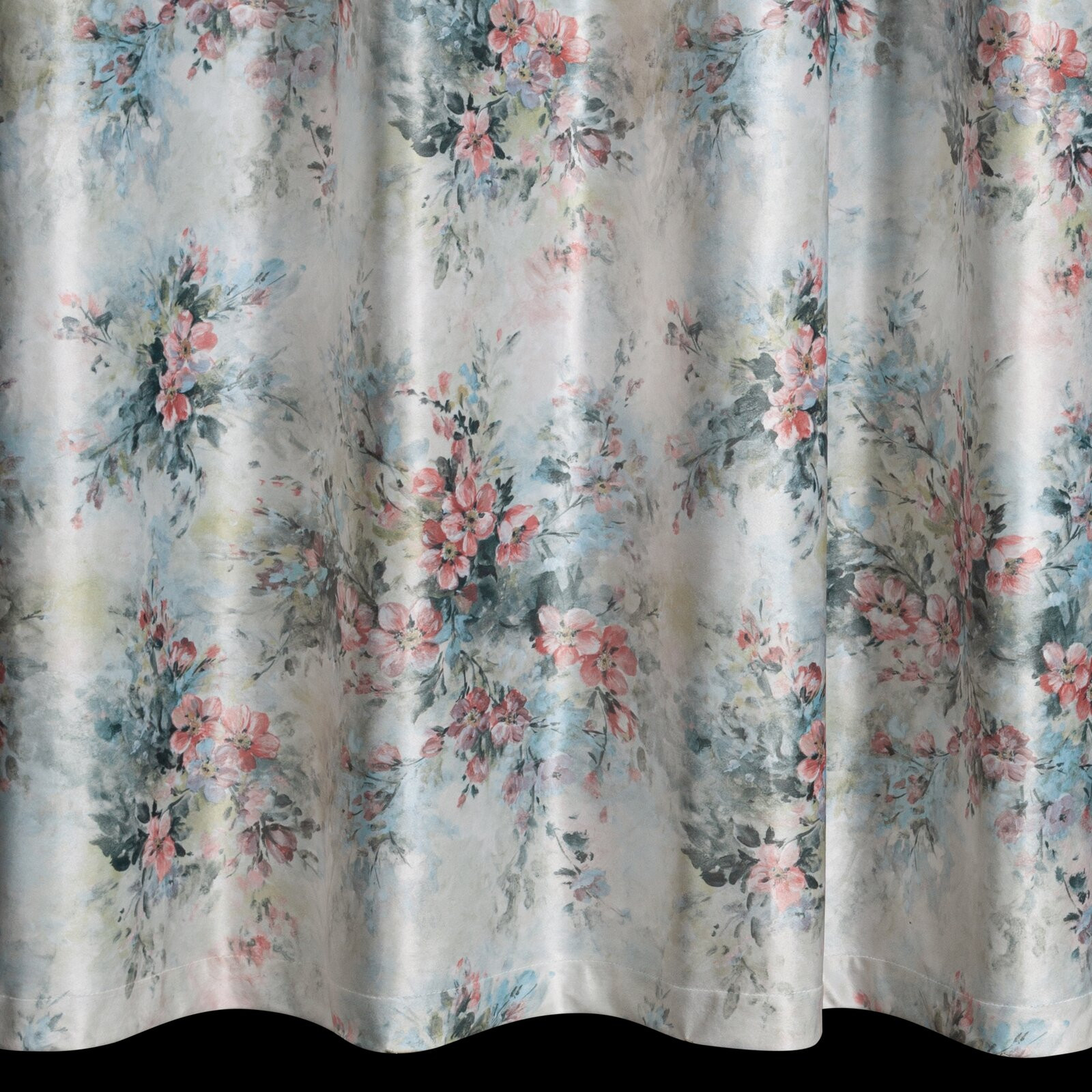 Hotový závěs MARISA zelený - na průchodkách