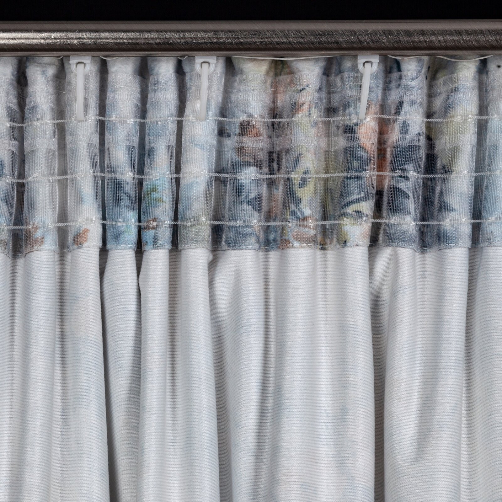 Hotový závěs MARISA šedý - na pásce