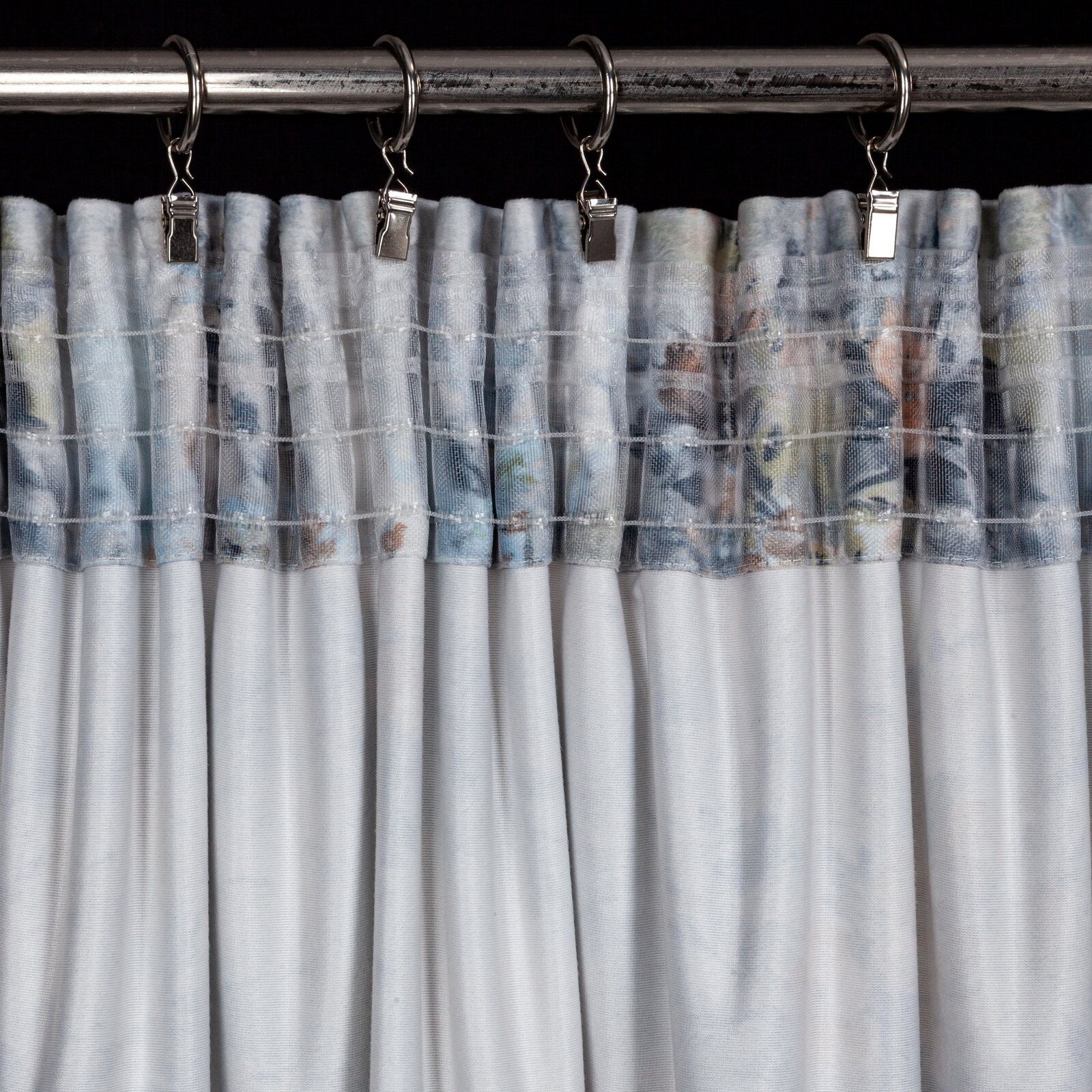 Hotový závěs MARISA šedý - na pásce