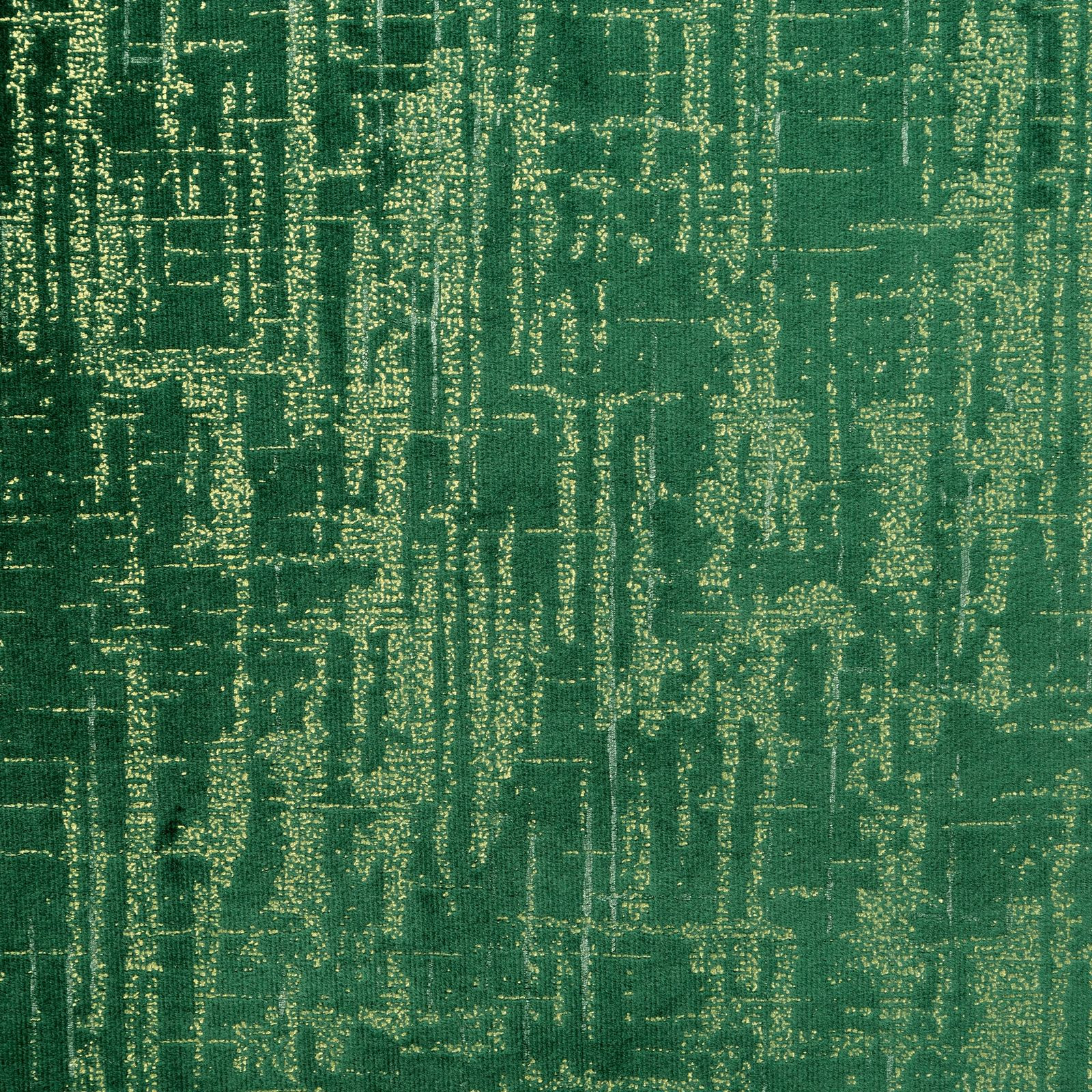 Hotový závěs MARSALA tmavě zelený / zlatý - na průchodkách