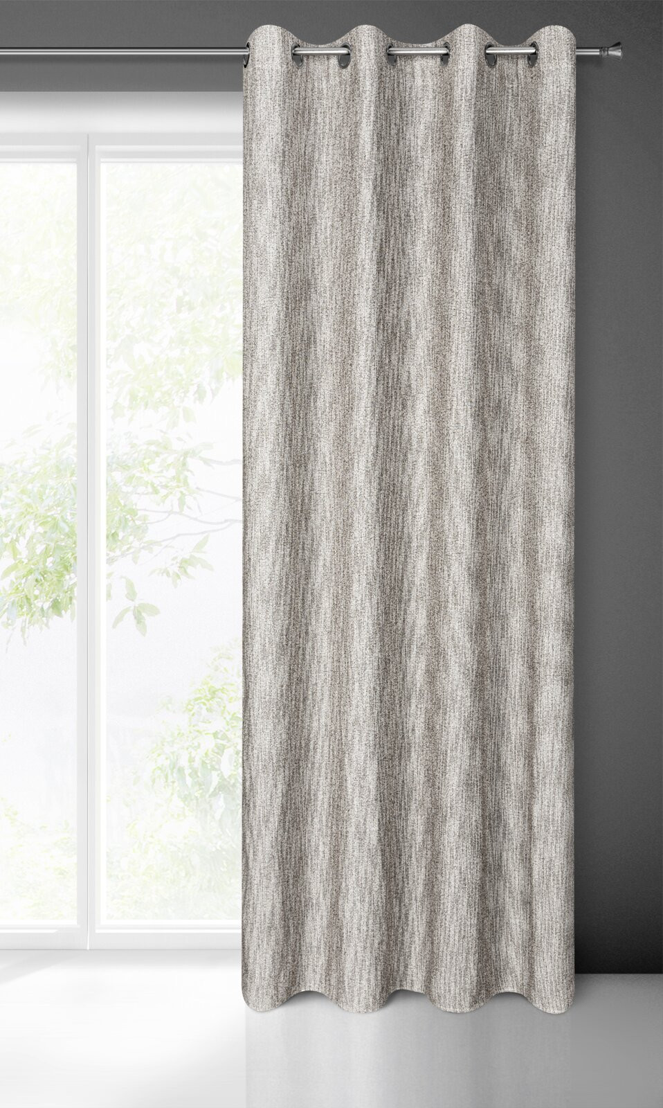 Hotový závěs MEGAN béžový - na průchodkách