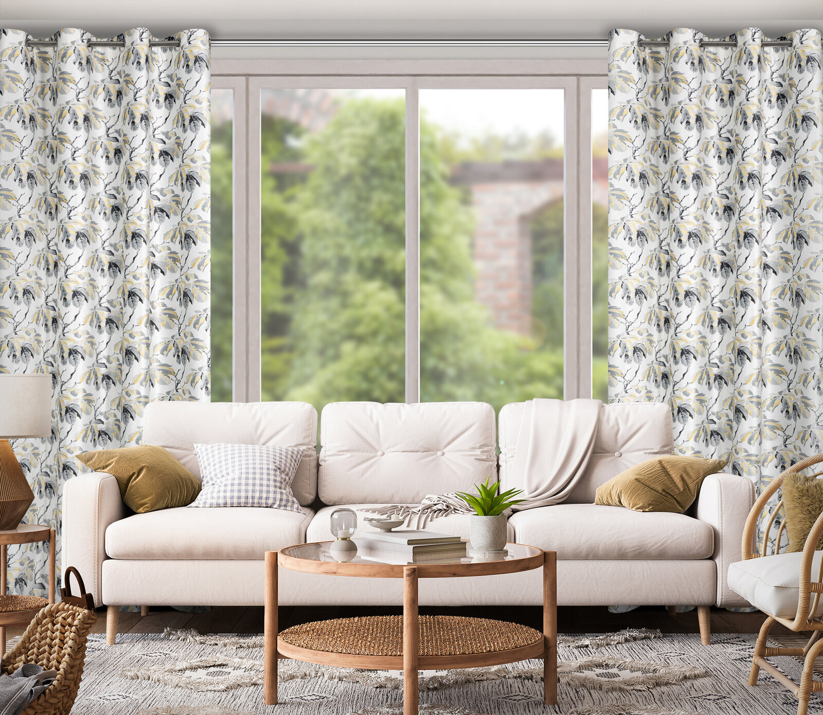 Hotový závěs MELISA vícebarevný - na průchodkách