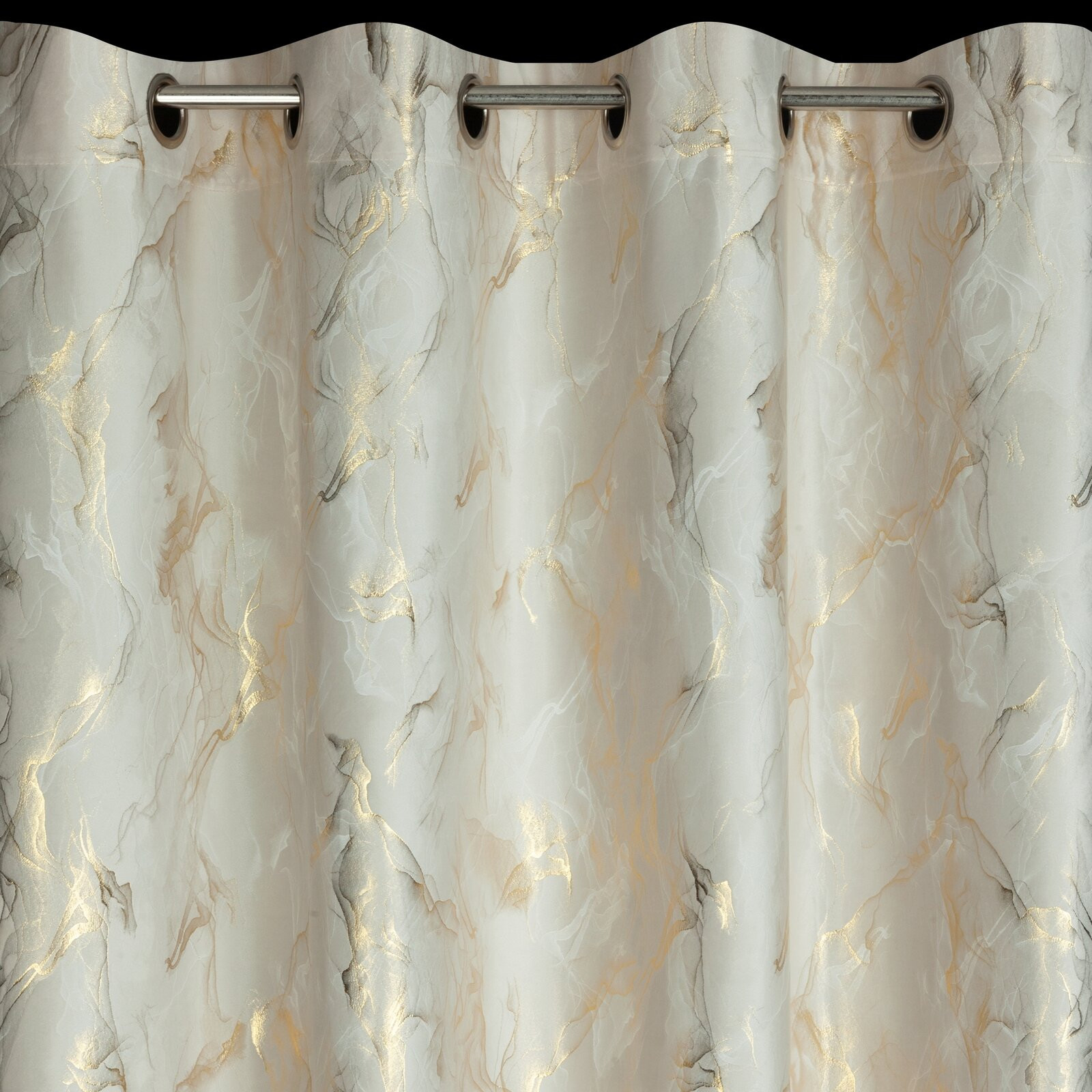 Hotový závěs MELODY krémový - na průchodkách