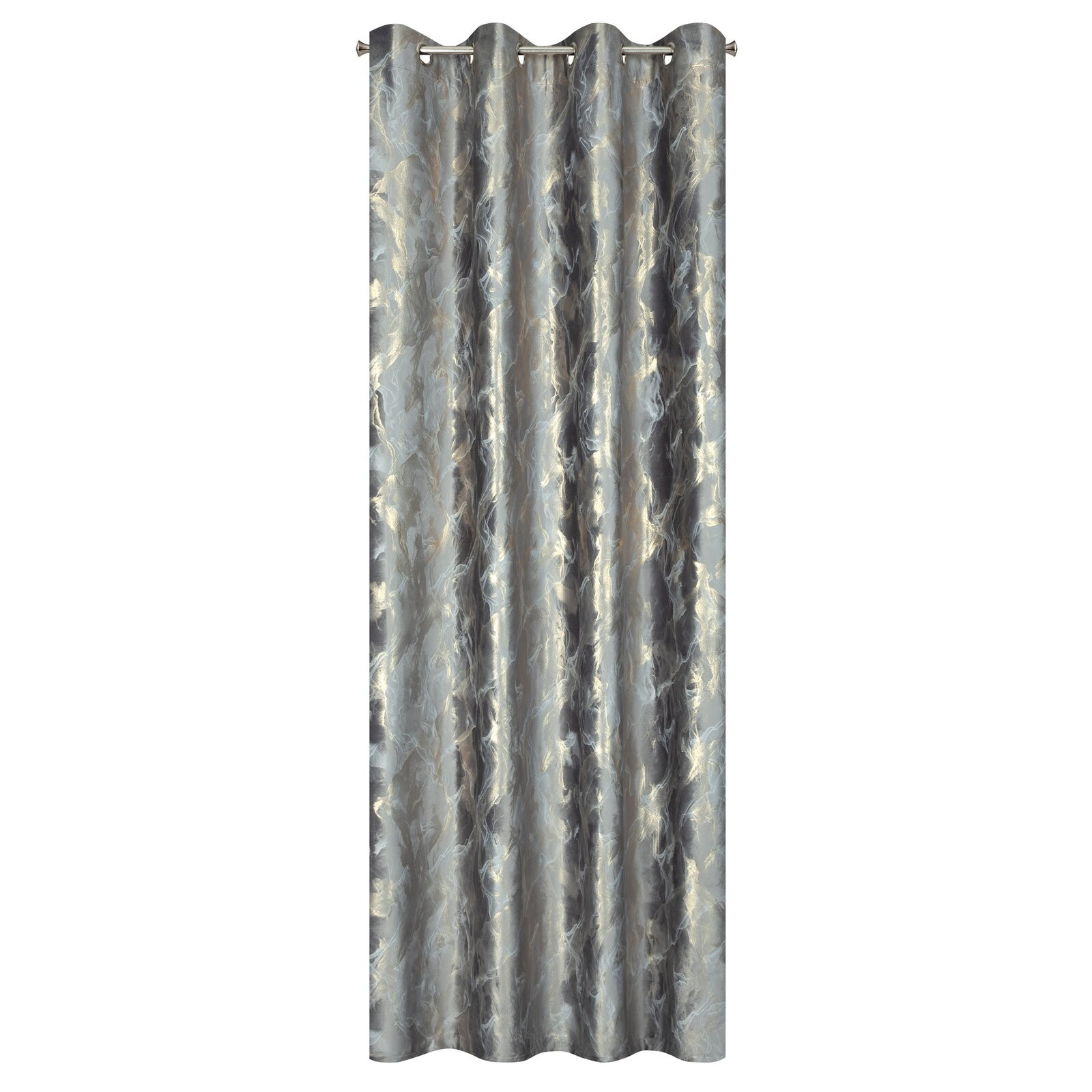 Hotový závěs MELODY ocelový - na průchodkách