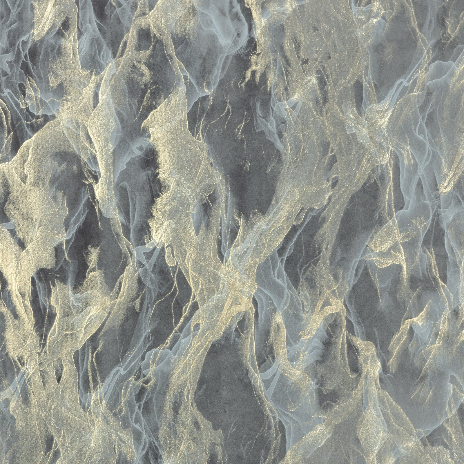 Hotový závěs MELODY ocelový - na průchodkách