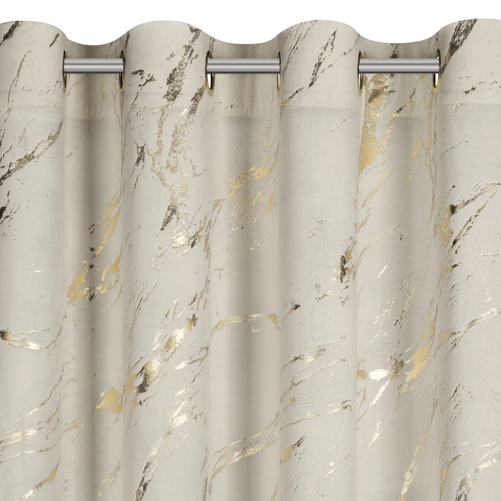 Hotový závěs MOLLY béžový - na průchodkách