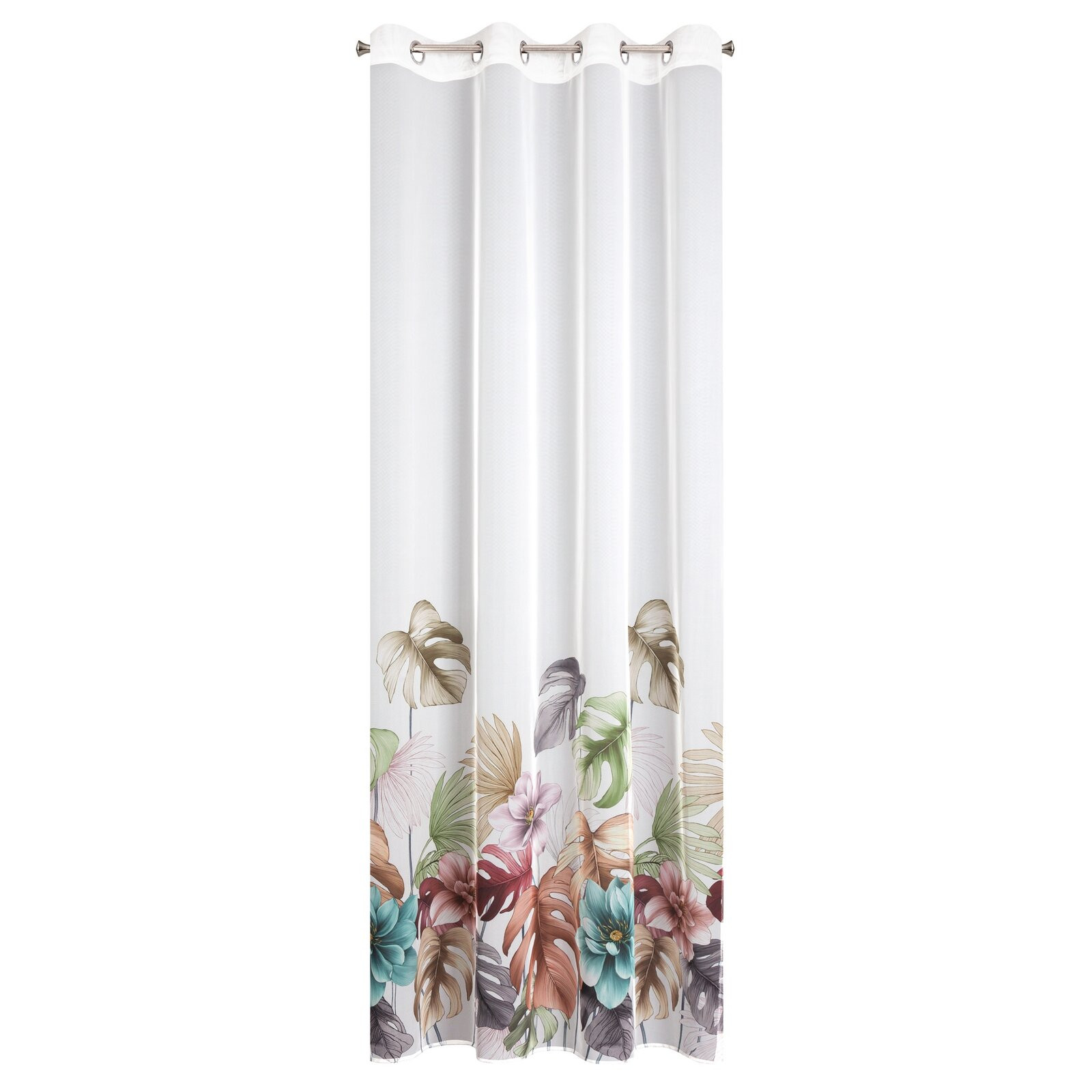 Hotový závěs NIKOLA bílý - na průchodkách