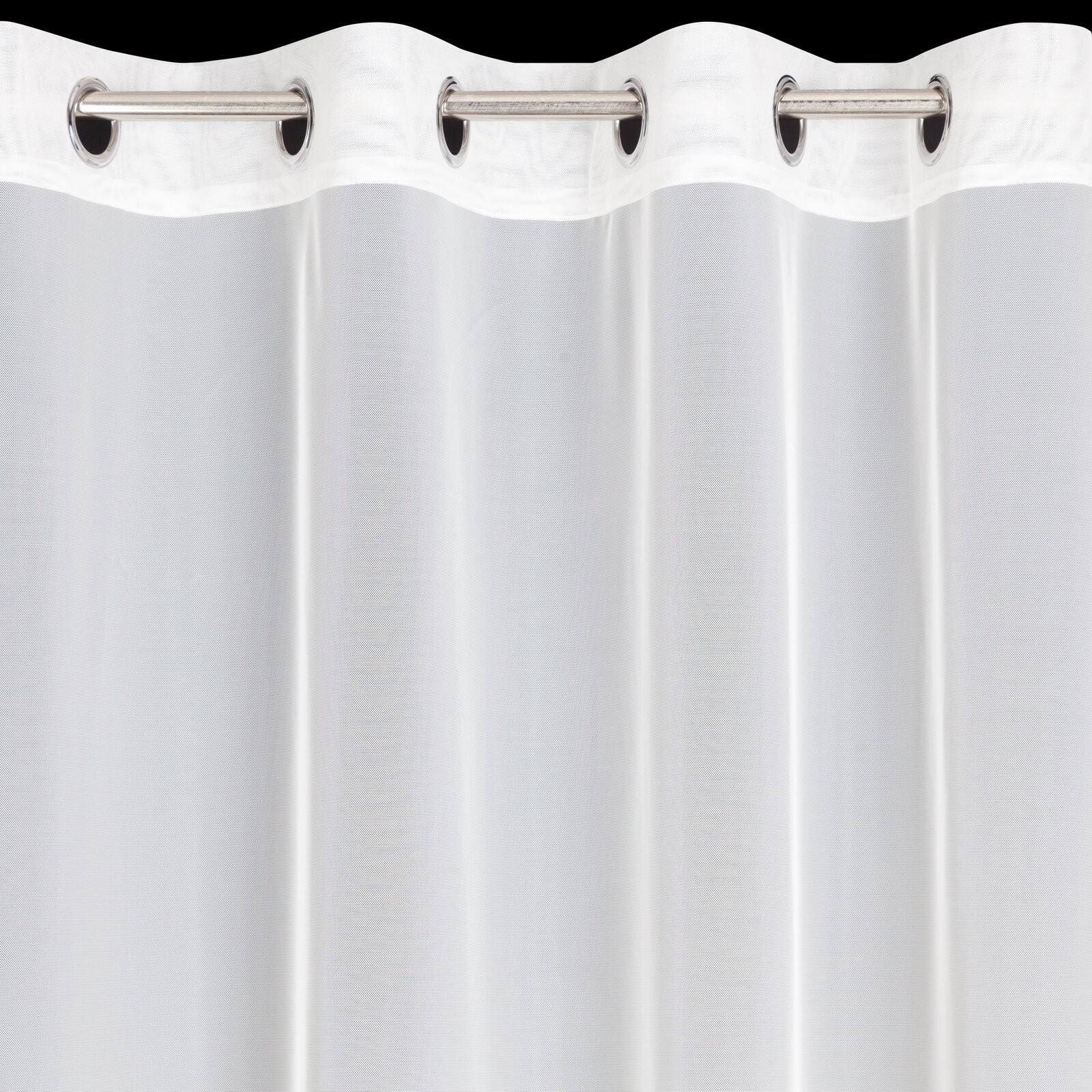 Hotový závěs NIKOLA bílý - na průchodkách