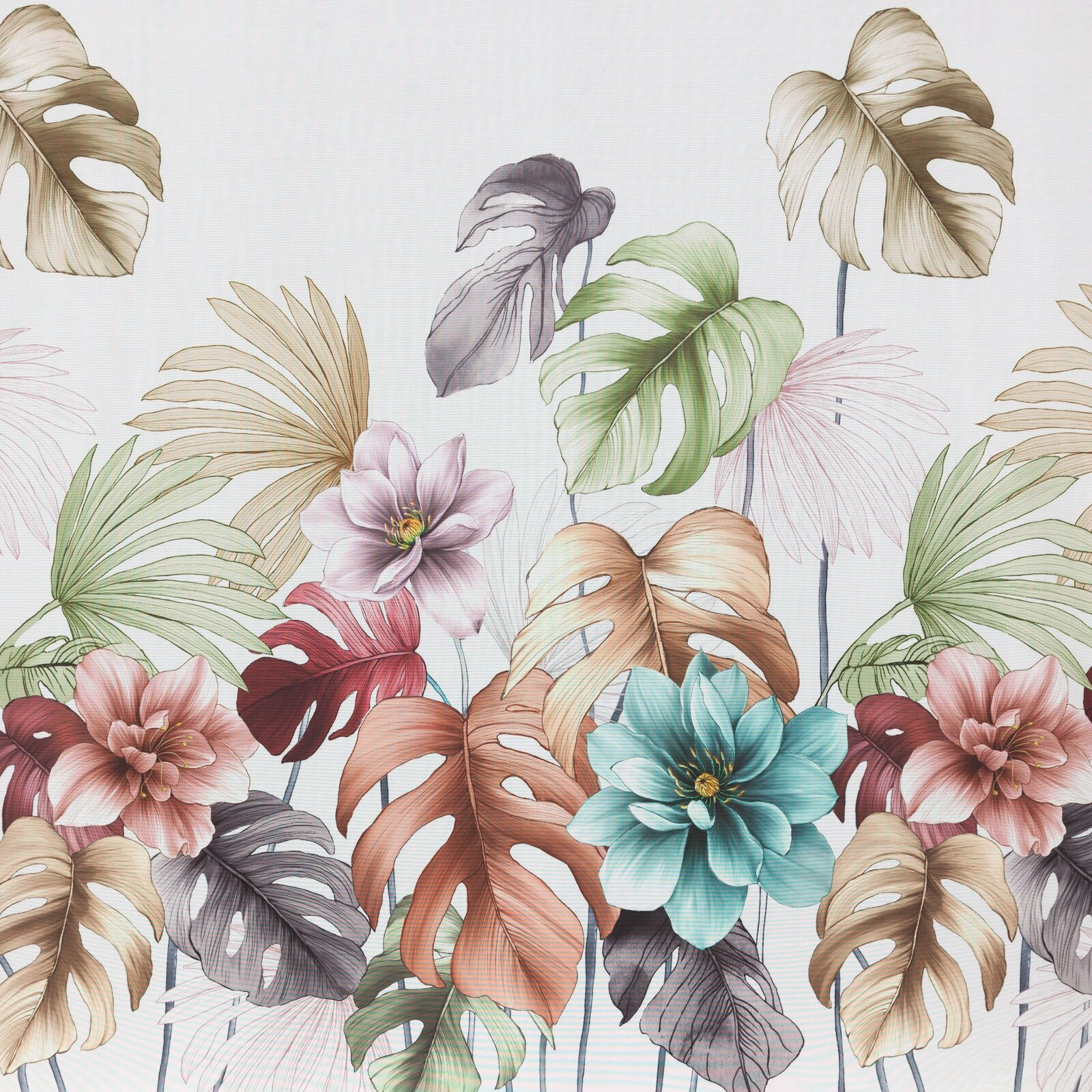 Hotový závěs NIKOLA bílý - na průchodkách