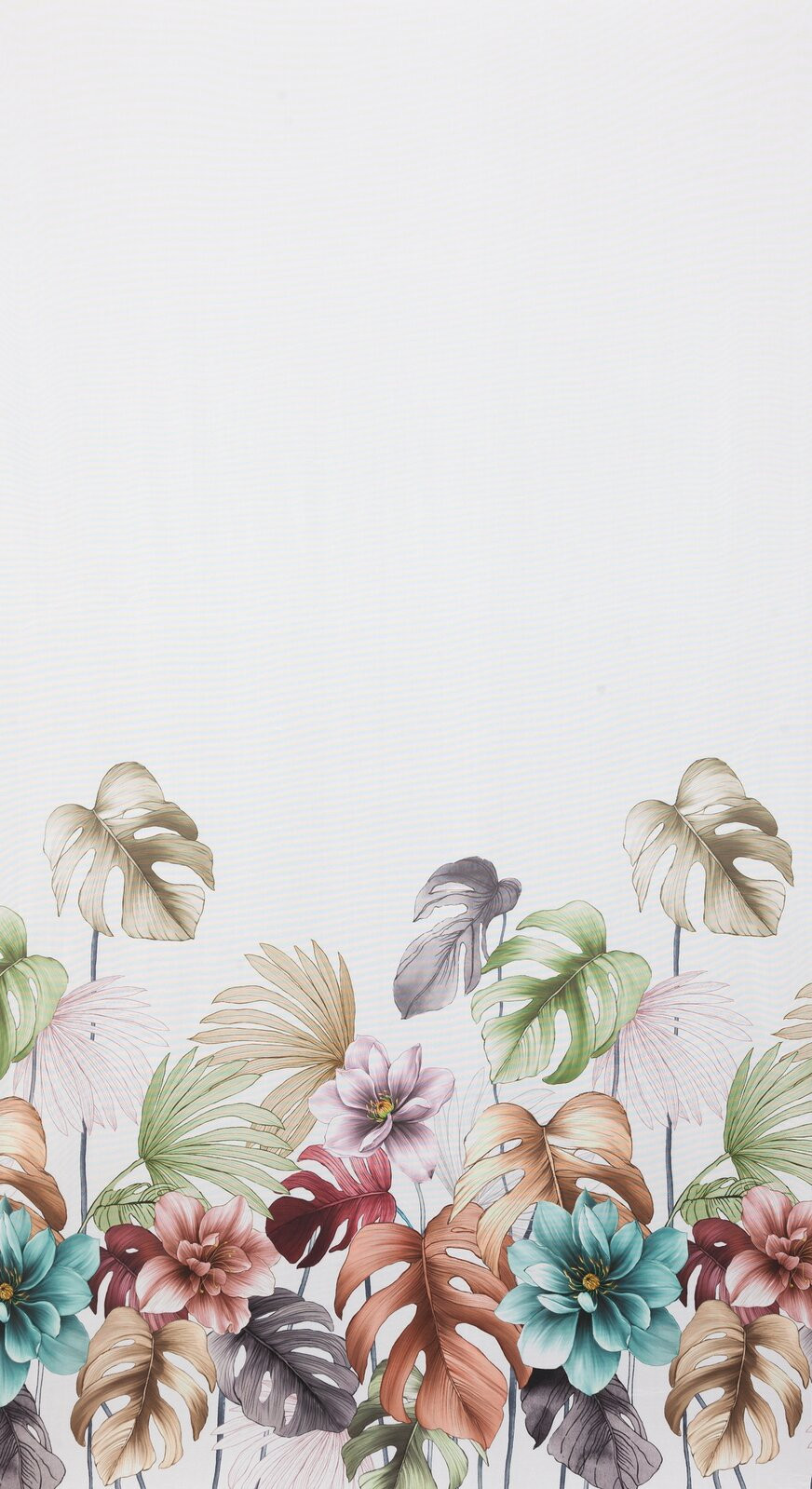 Hotový závěs NIKOLA bílý - na průchodkách