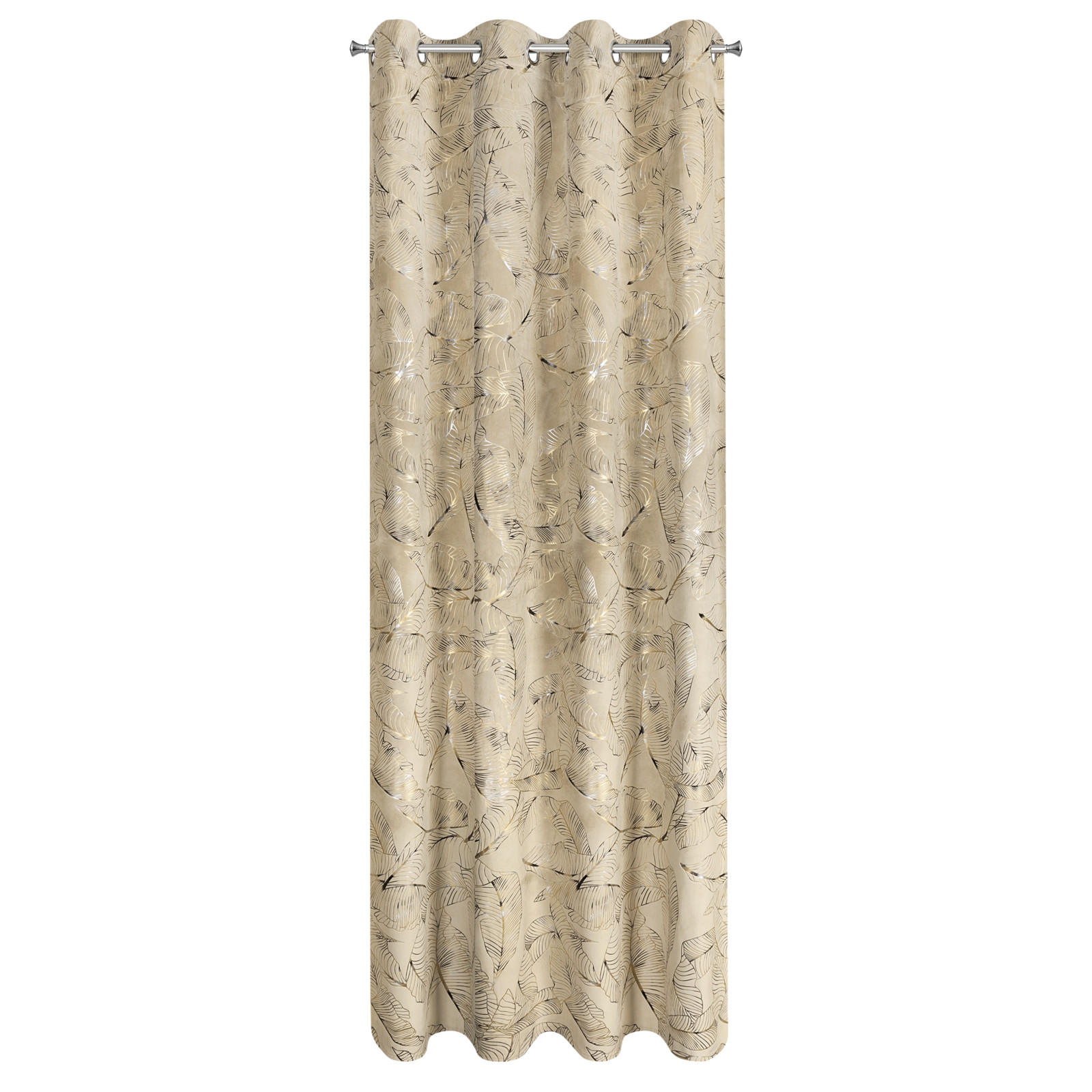 Hotový závěs ODETA béžový - na průchodkách