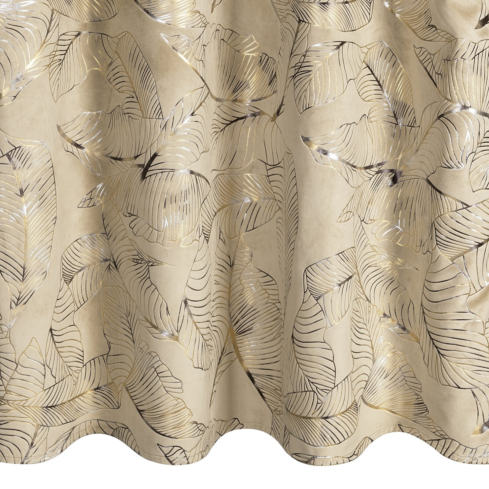 Hotový závěs ODETA béžový - na průchodkách