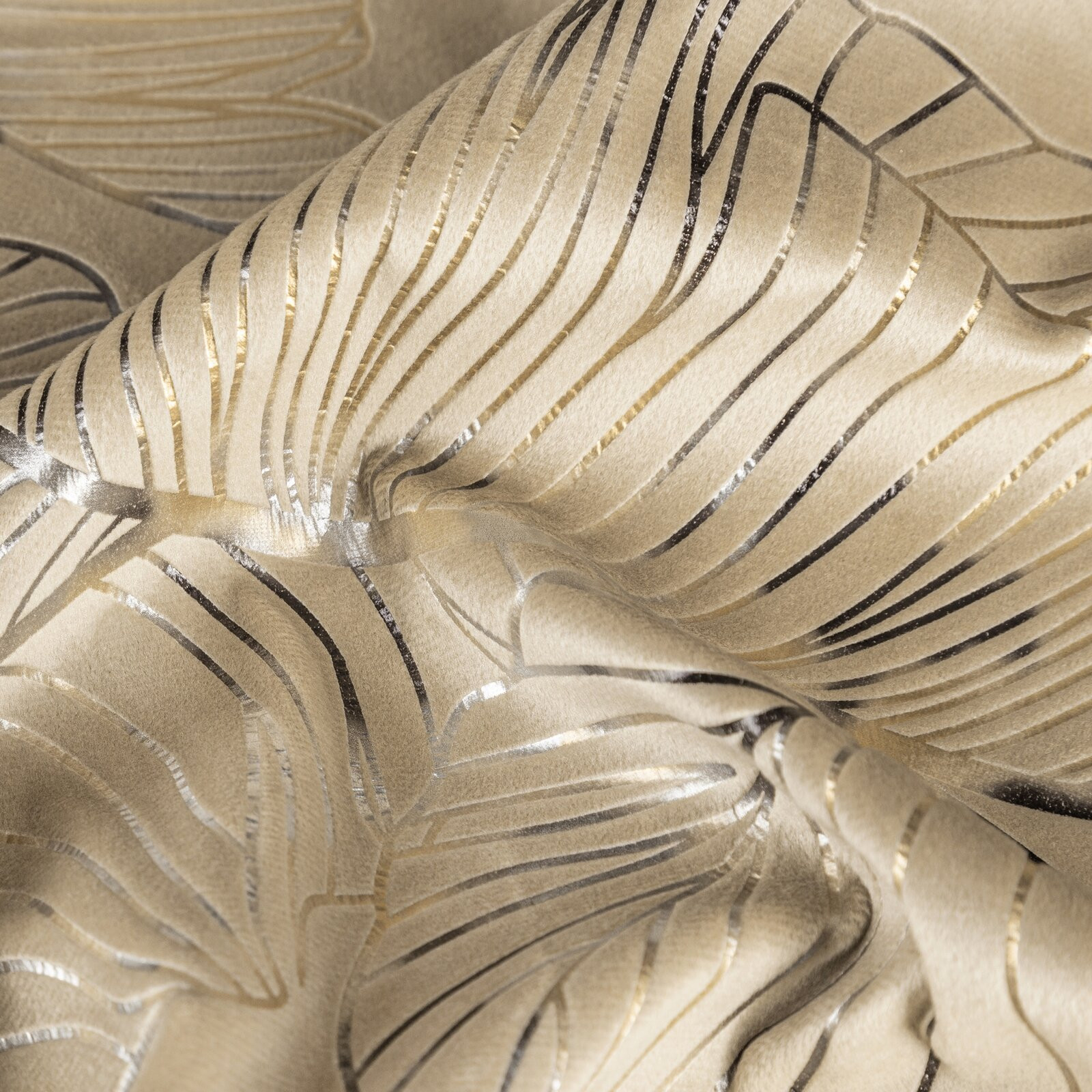 Hotový závěs ODETA béžový - na průchodkách