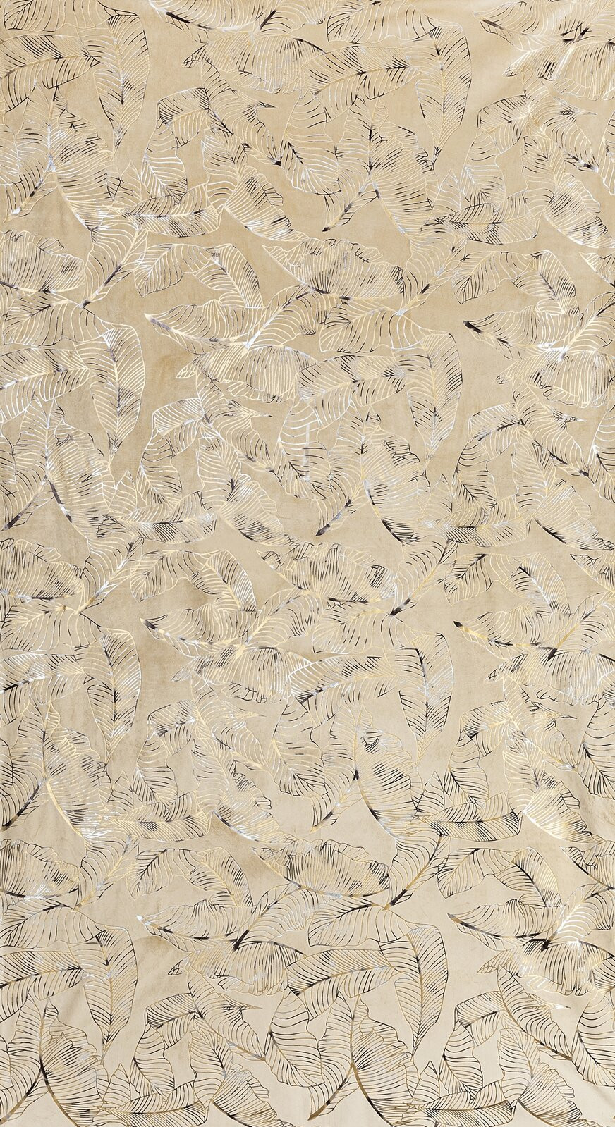 Hotový závěs ODETA béžový - na průchodkách