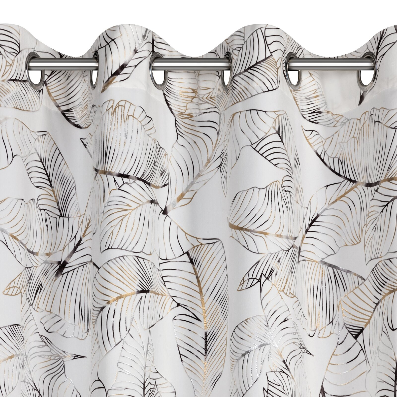 Hotový závěs ODETA bílý - na průchodkách