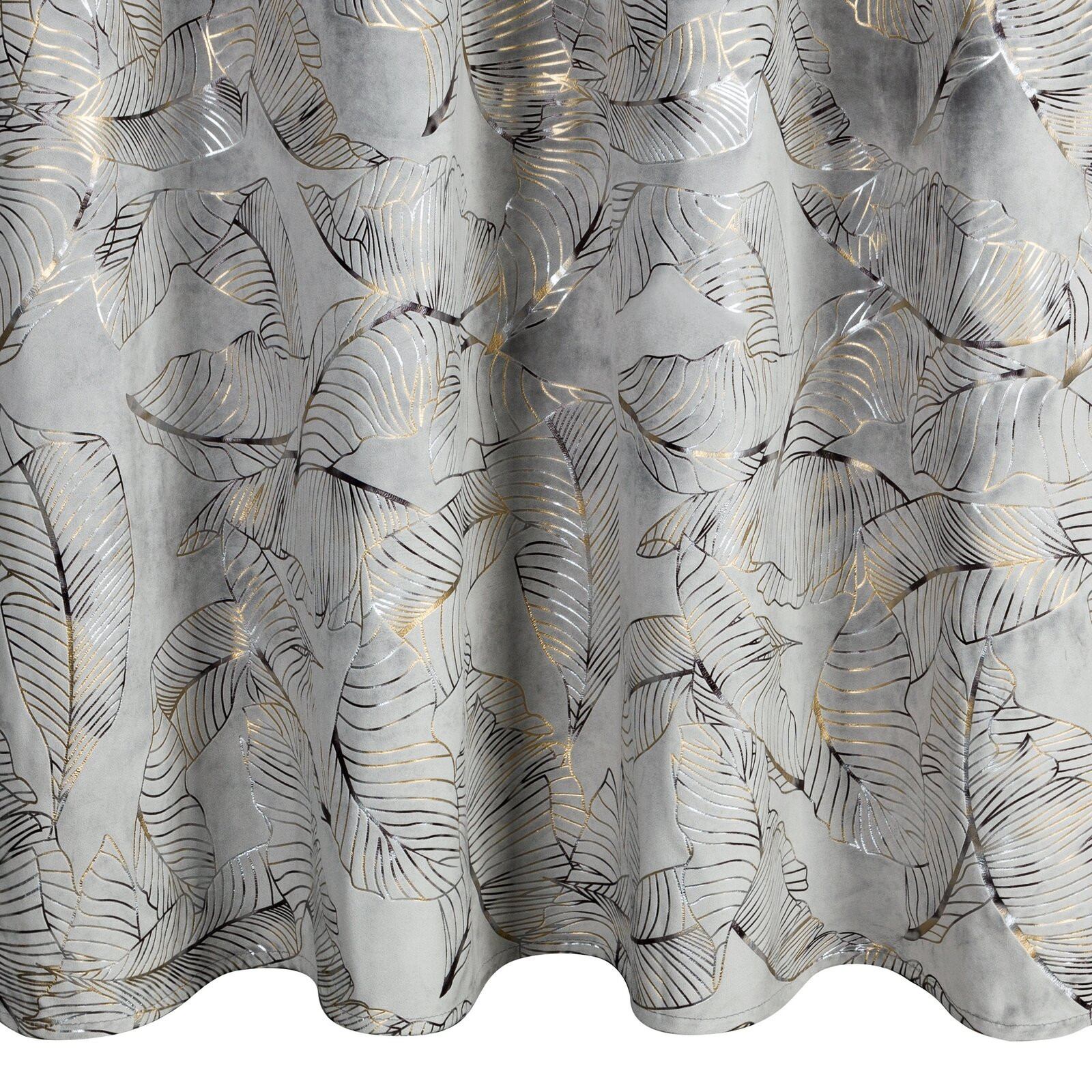 Hotový závěs ODĚTA tmavý ocelový - na průchodkách