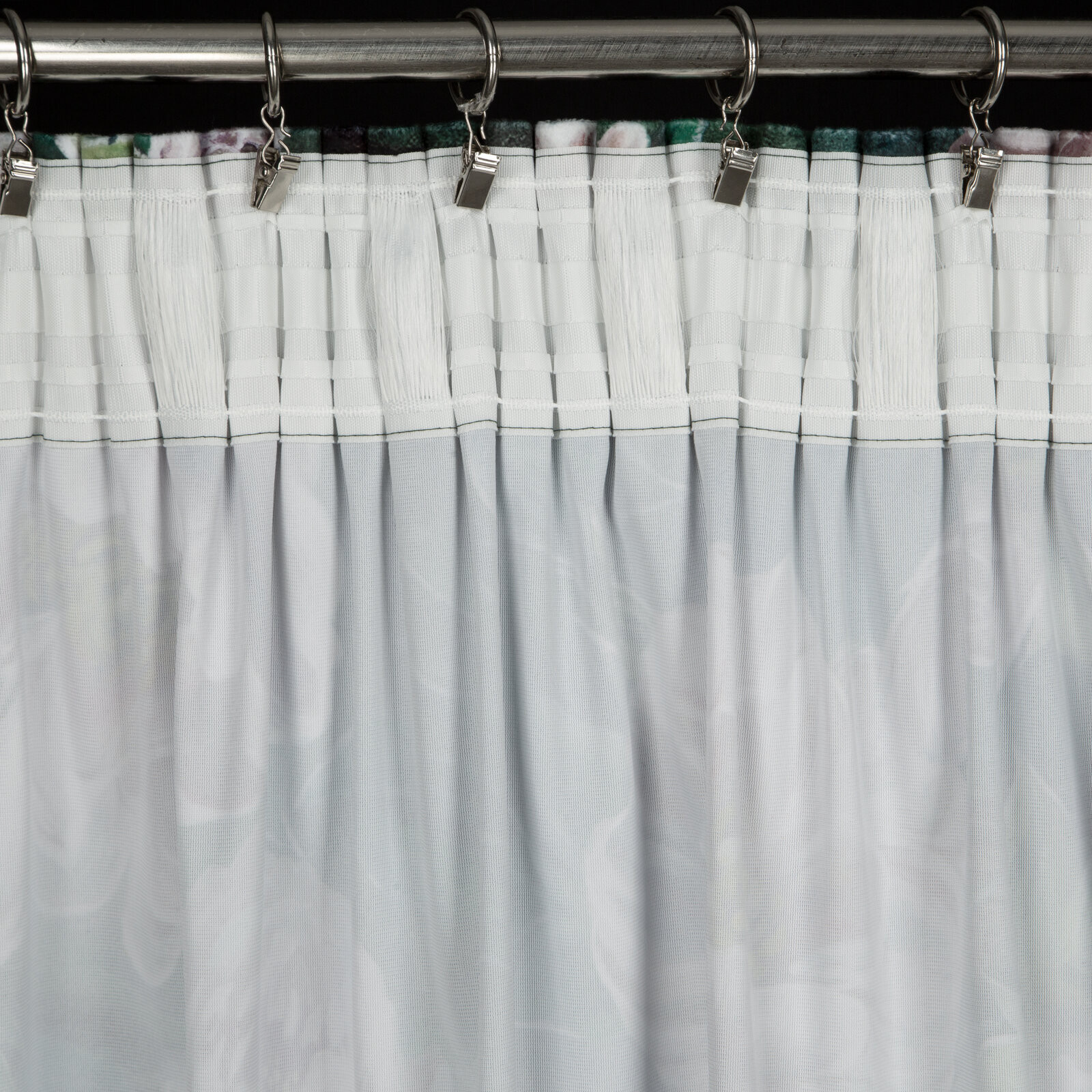 Hotový závěs PALMERA zelený - na pásce