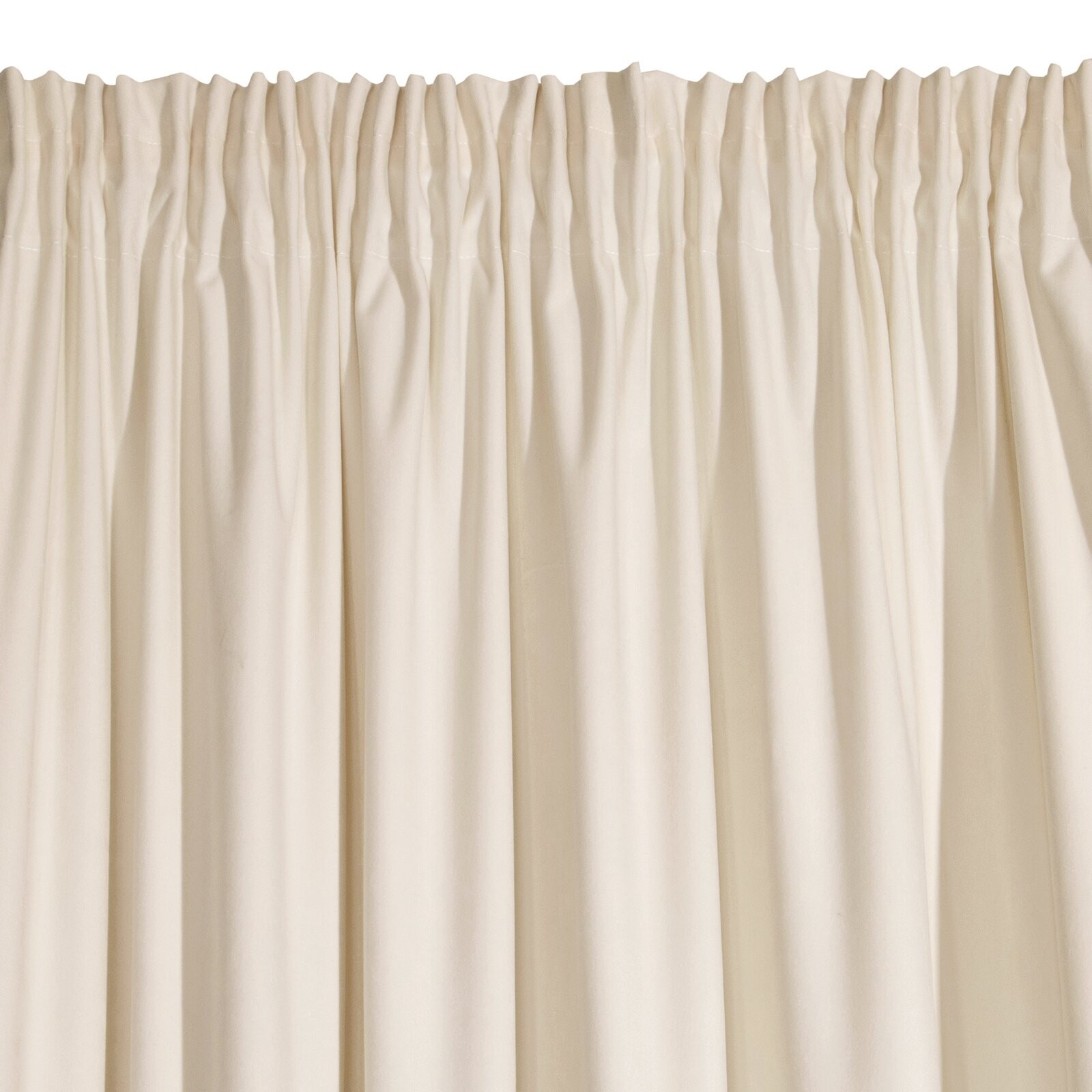 Hotový závěs RIA světle béžový - na pásce